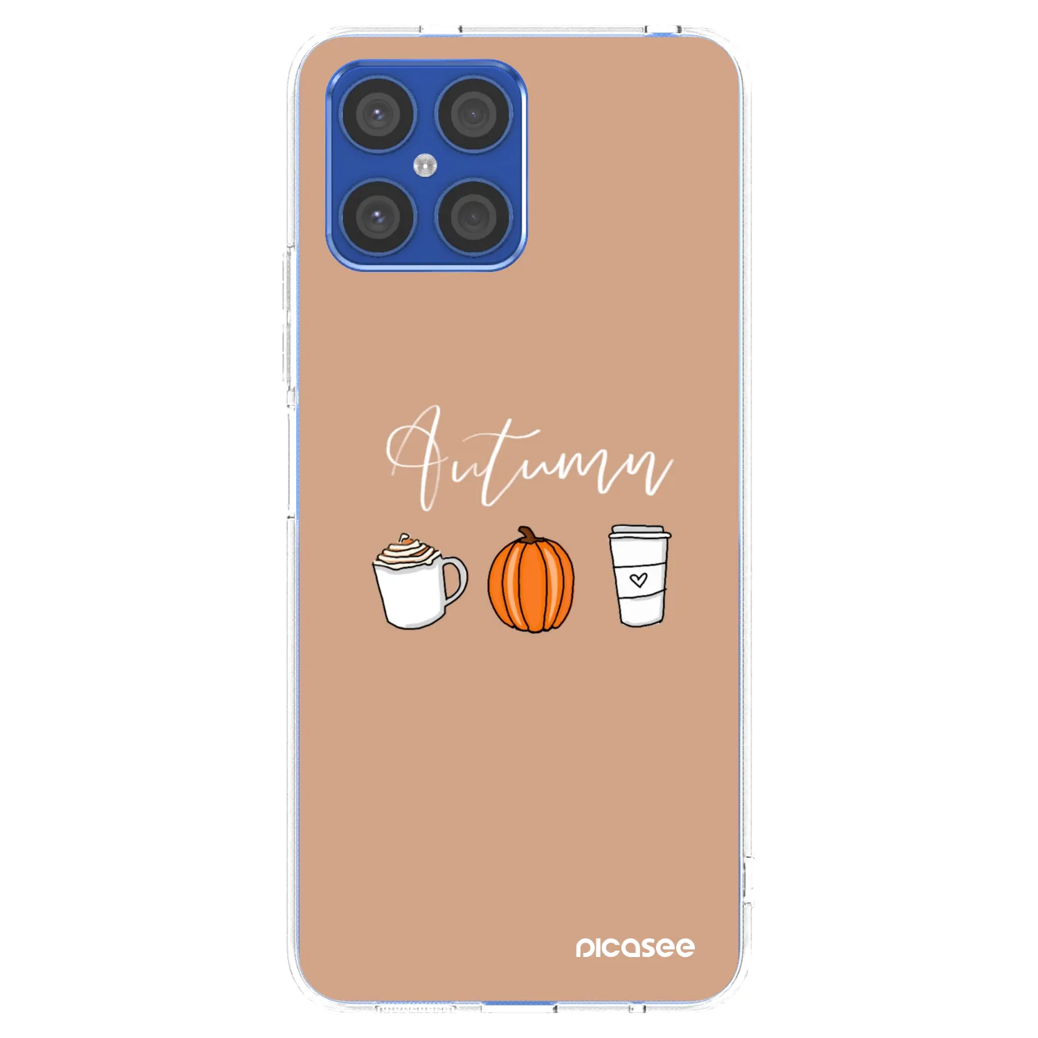 Picasee silikonový průhledný obal pro Honor X8 4G - Autumn