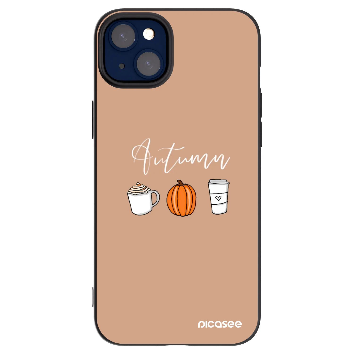 Picasee silikonový černý obal pro Apple iPhone 14 Plus - Autumn