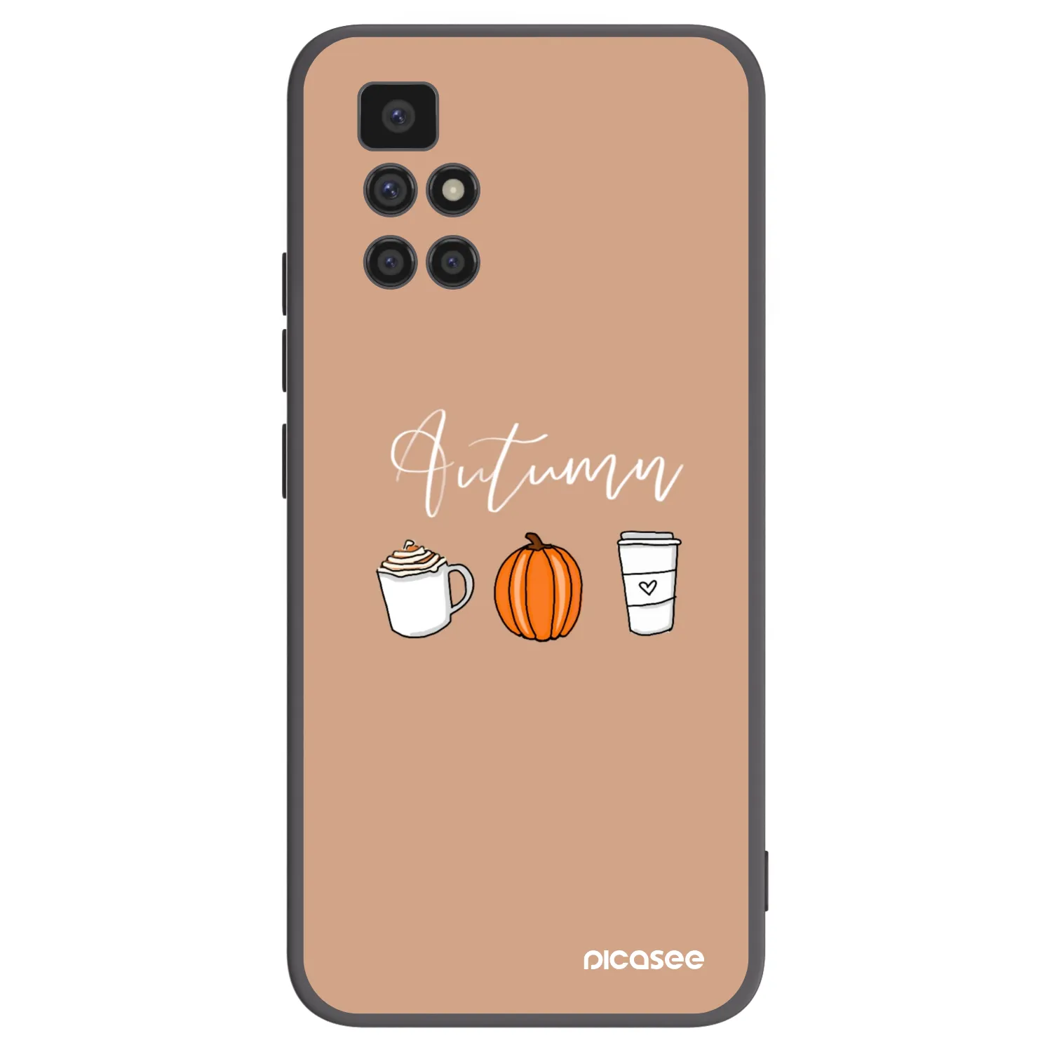 Picasee silikonový černý obal pro Xiaomi Redmi 10 (2022) - Autumn