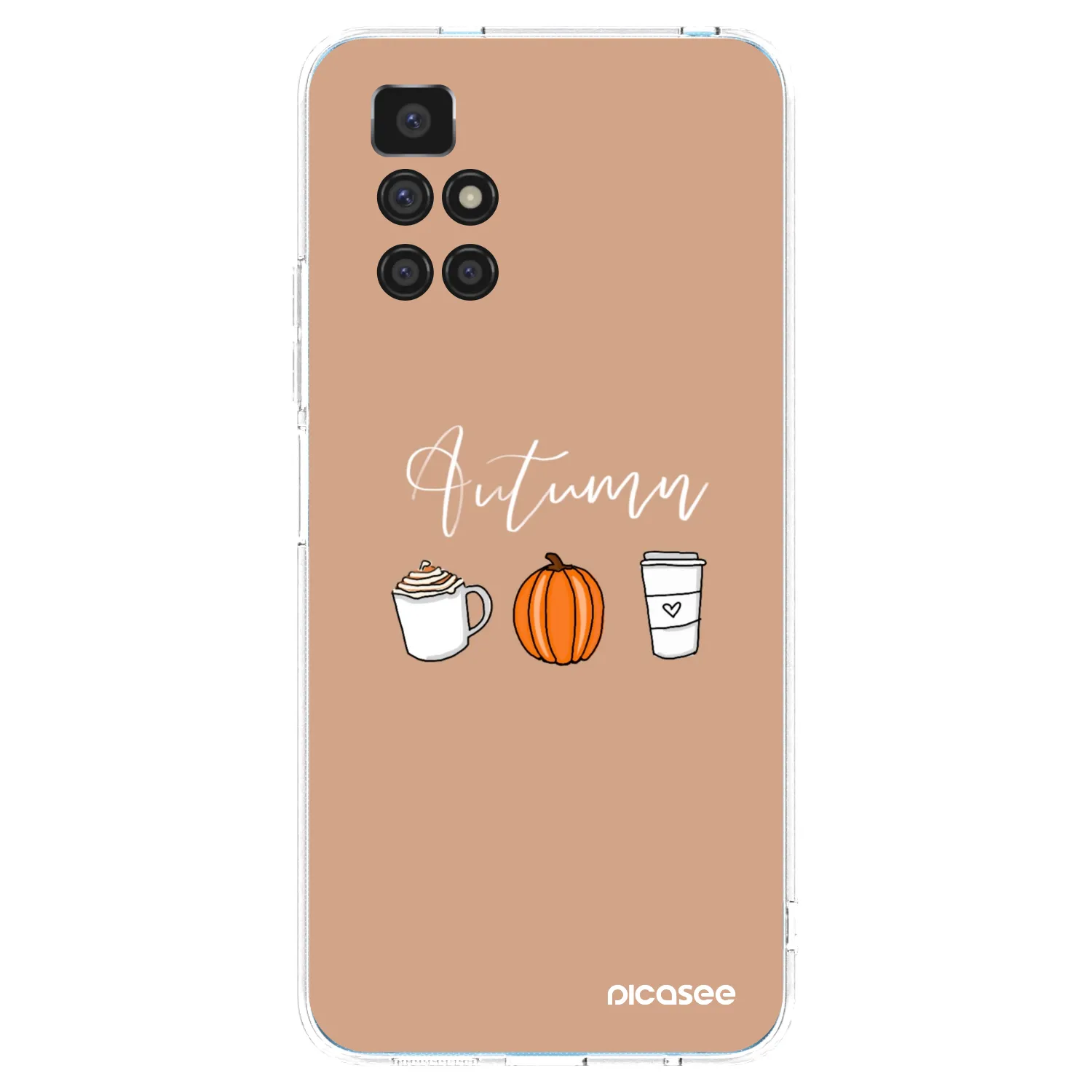 Picasee silikonový průhledný obal pro Xiaomi Redmi 10 (2022) - Autumn