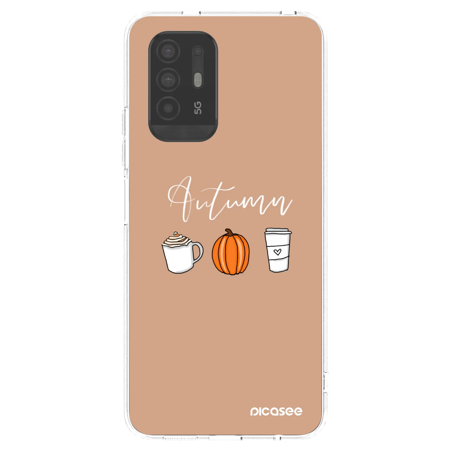 Picasee silikonový průhledný obal pro OPPO A94 5G - Autumn