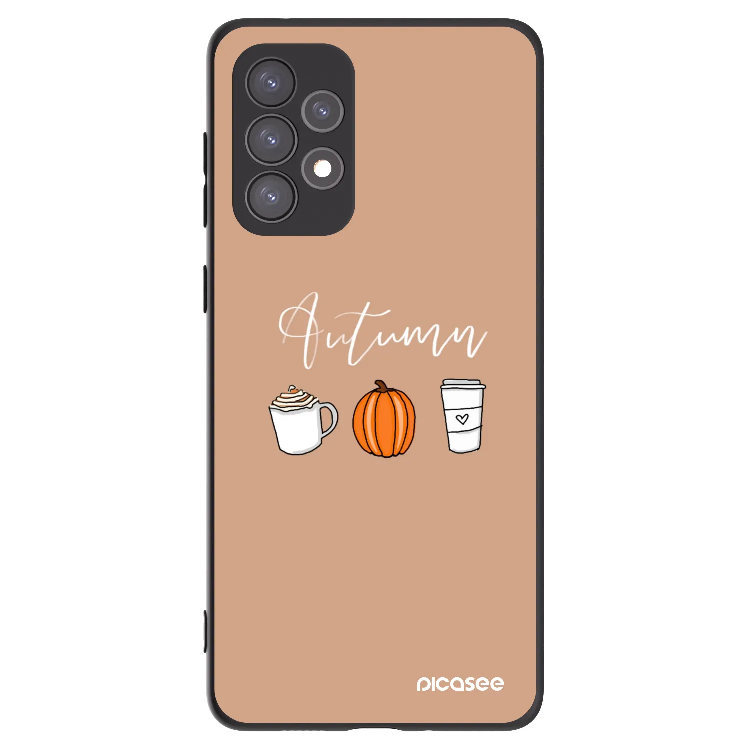 Picasee silikonový černý obal pro Samsung Galaxy A73 5G - Autumn