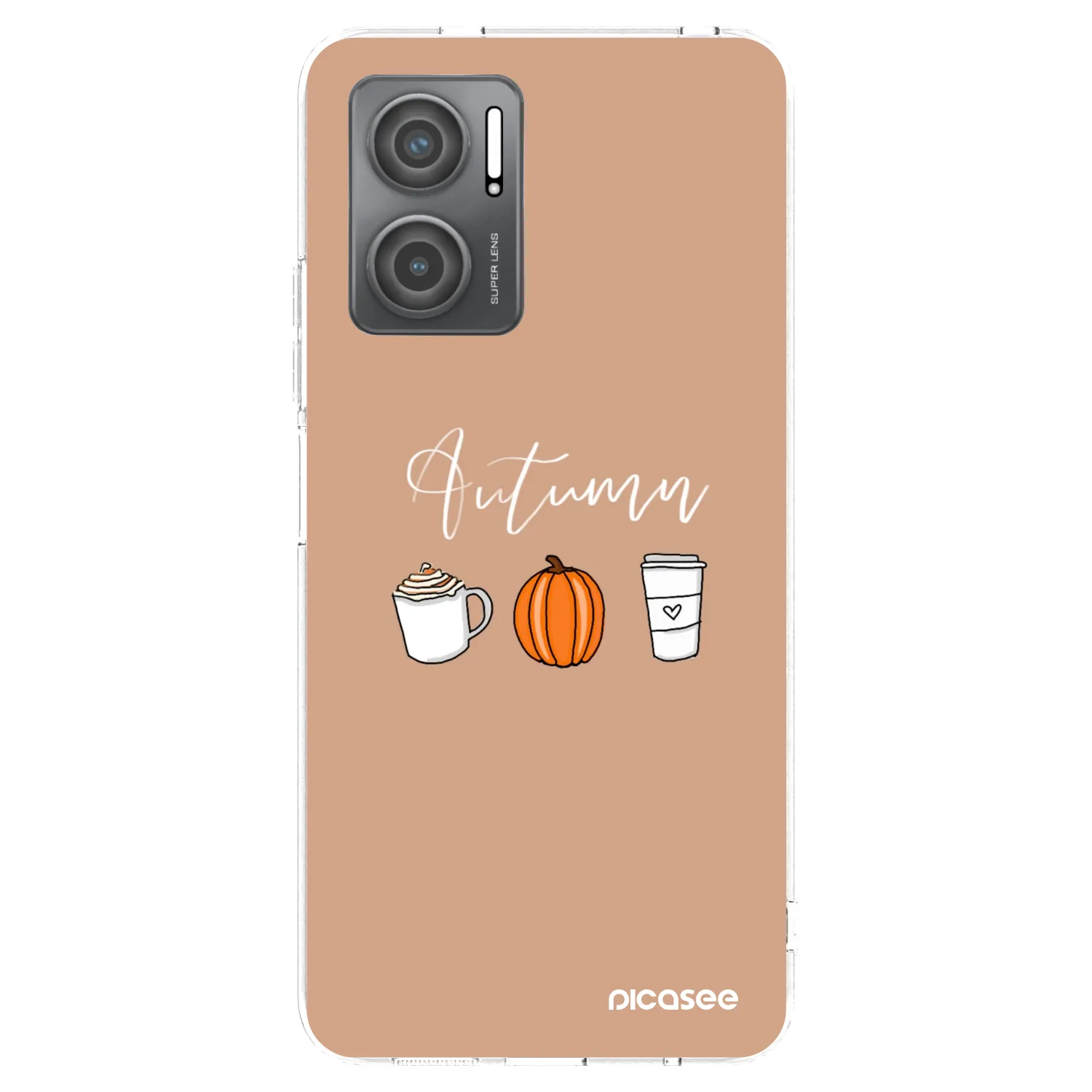 Picasee silikonový průhledný obal pro Xiaomi Redmi 10 5G - Autumn