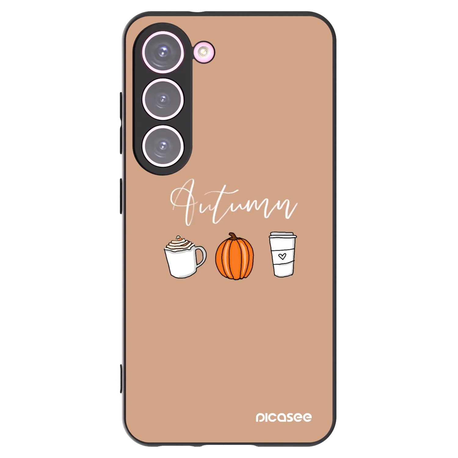 Picasee silikonový černý obal pro Samsung Galaxy S23 5G - Autumn