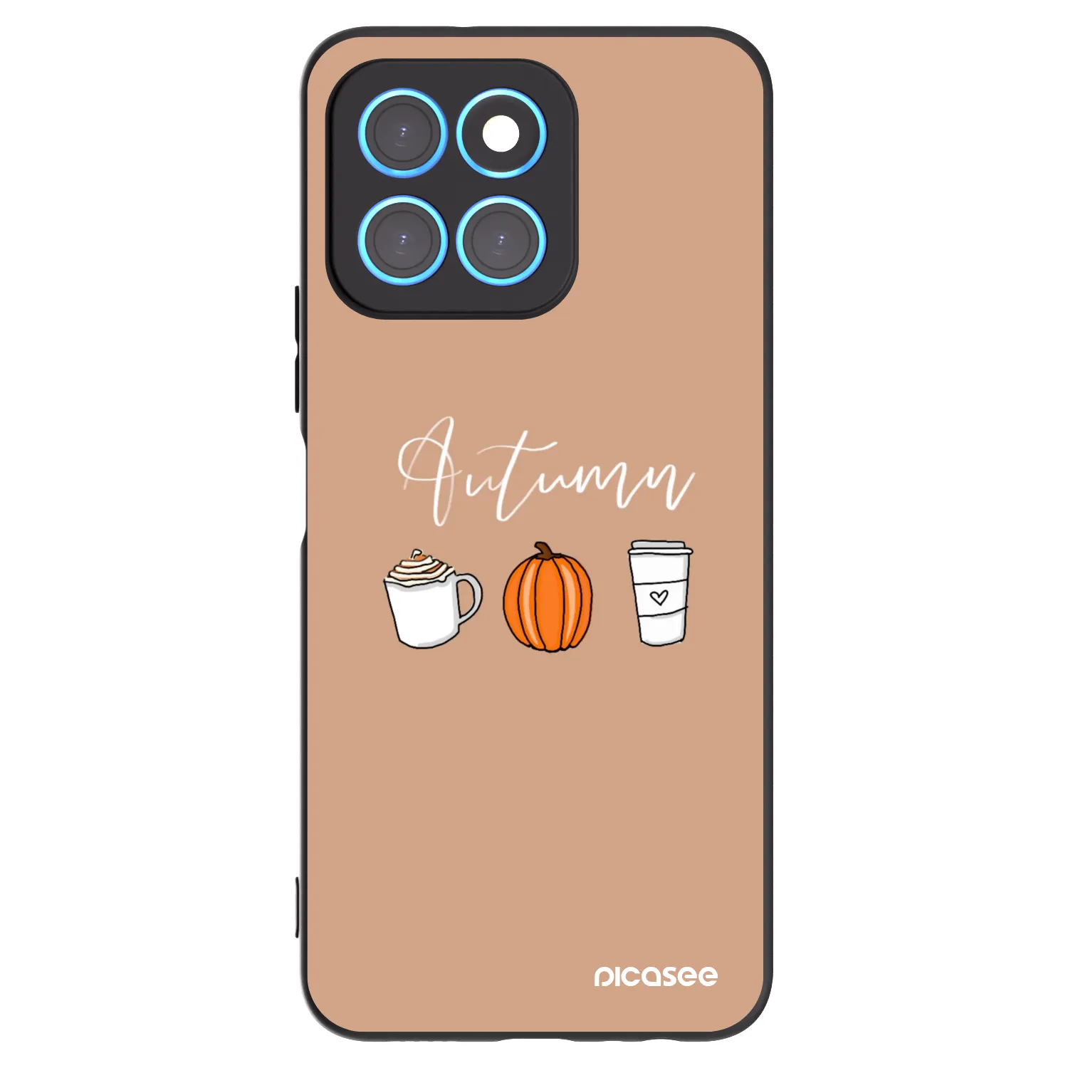 Picasee silikonový černý obal pro Honor X8 5G - Autumn
