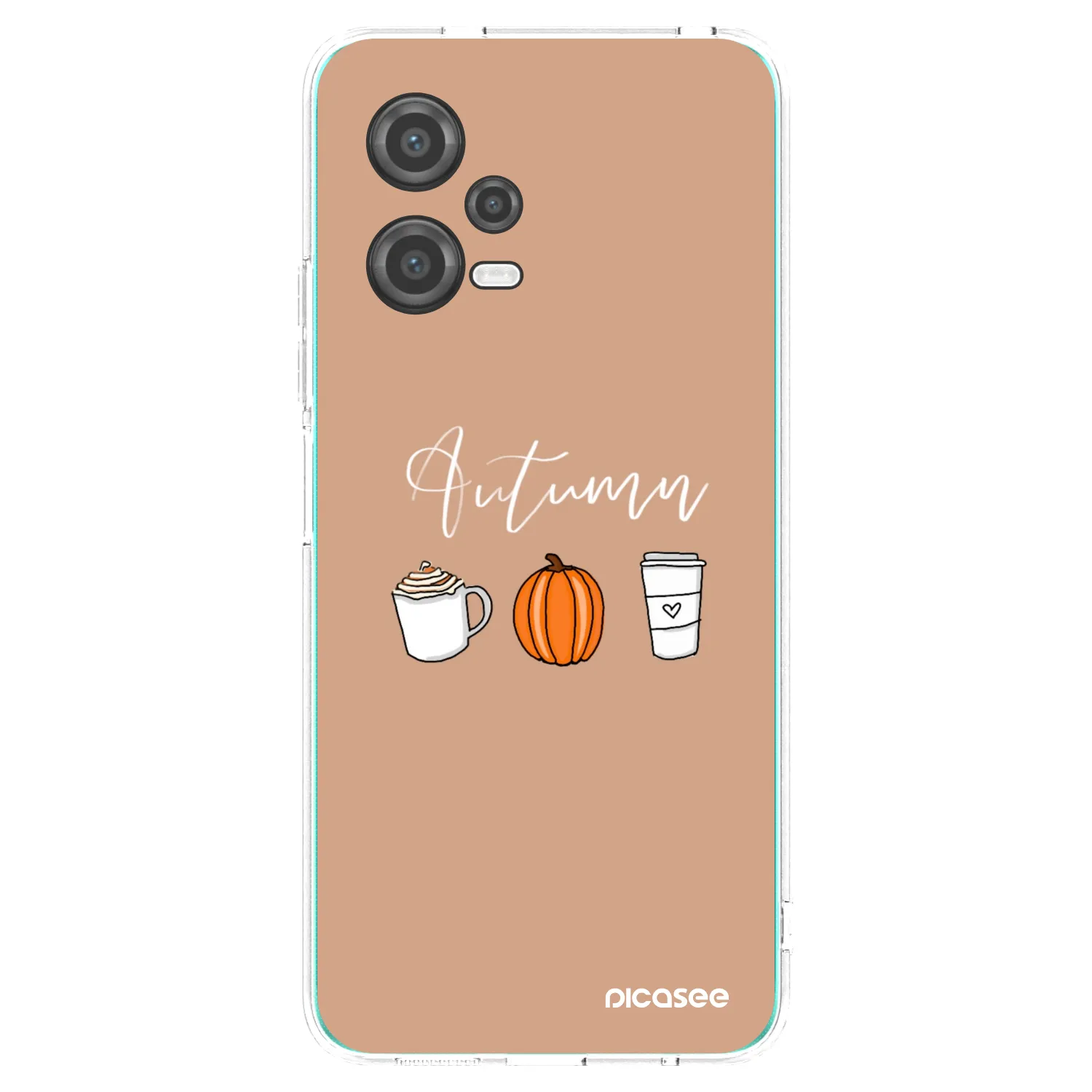 Picasee silikonový průhledný obal pro Xiaomi Poco X5 - Autumn