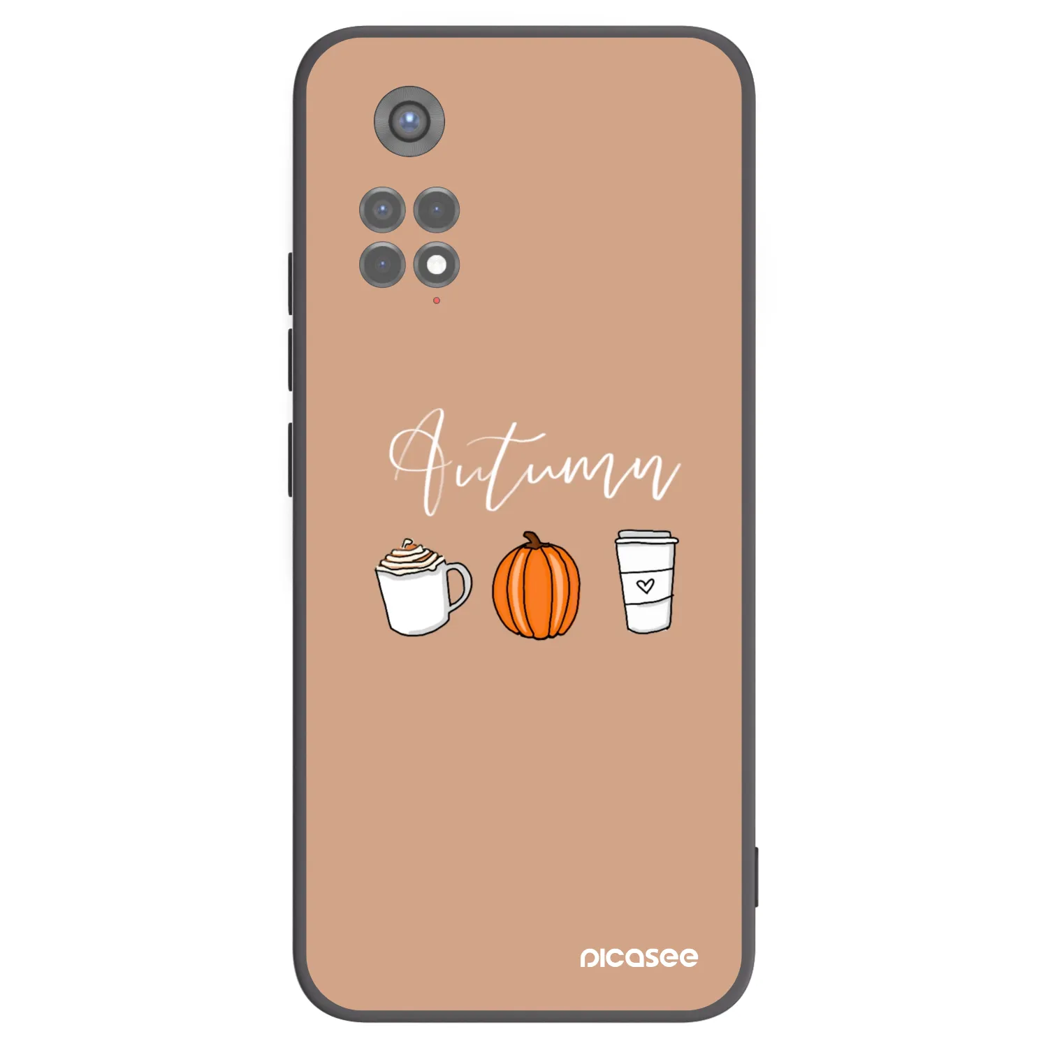 Picasee silikonový černý obal pro Xiaomi Redmi Note 11S 5G - Autumn