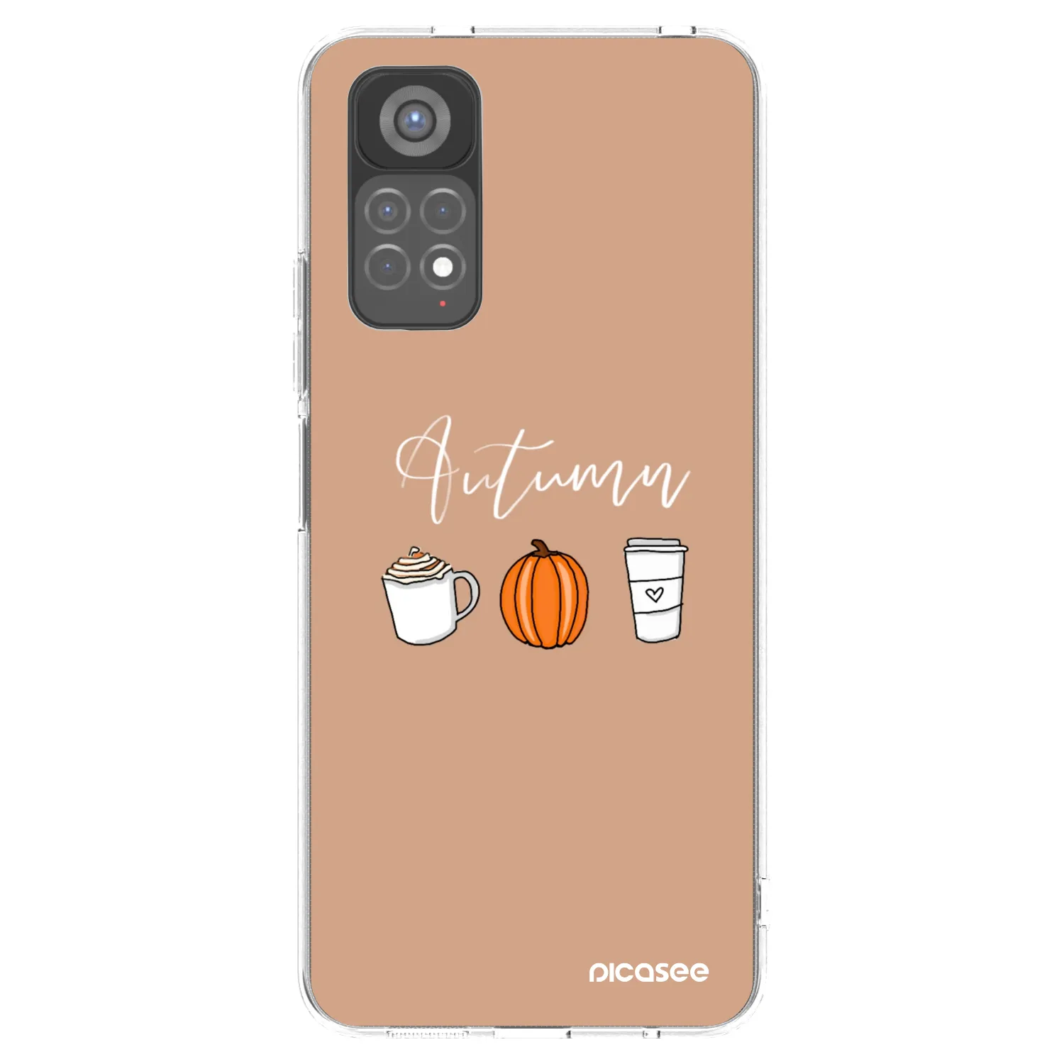 Picasee silikonový průhledný obal pro Xiaomi Redmi Note 11S 5G - Autumn