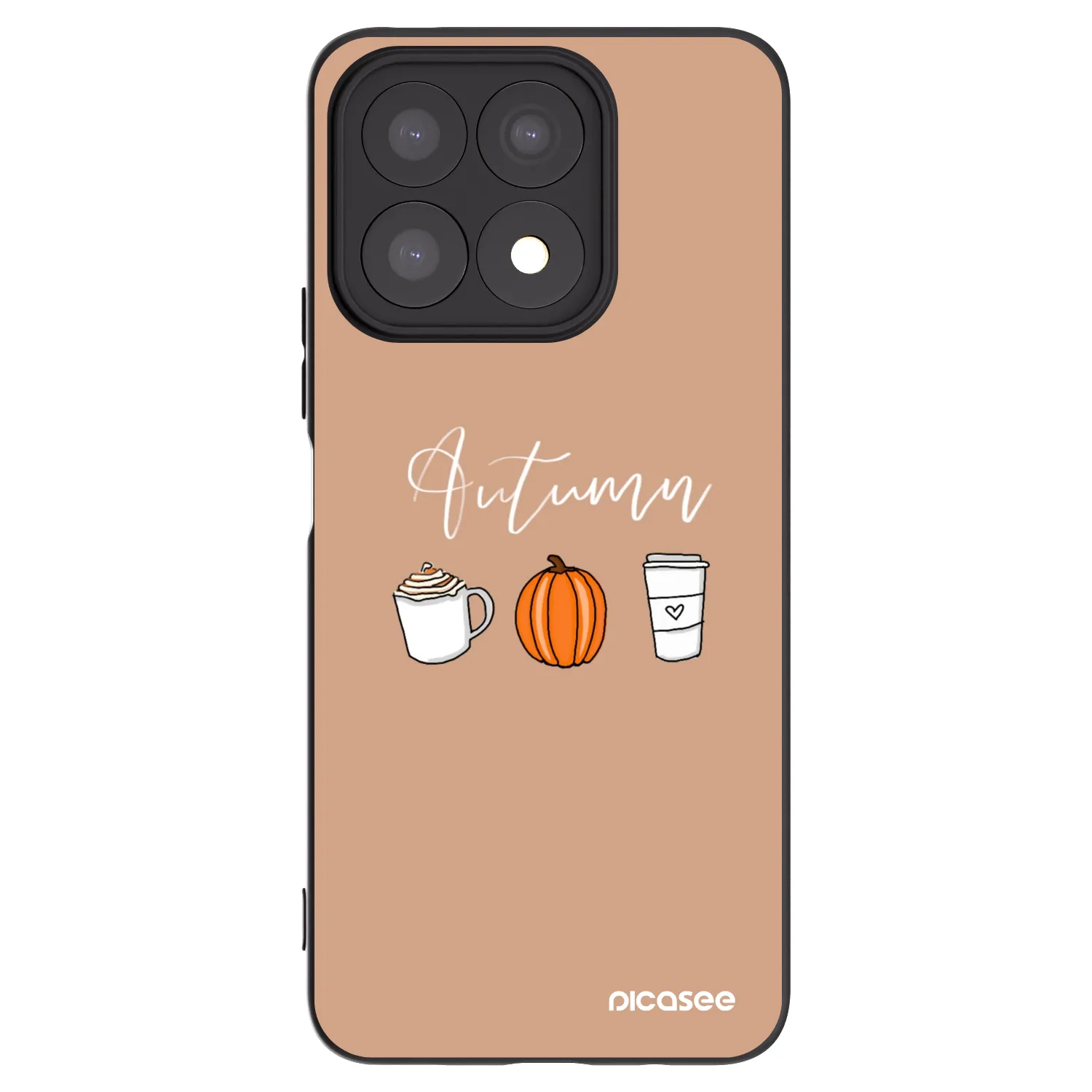 Picasee silikonový černý obal pro Honor X8a - Autumn