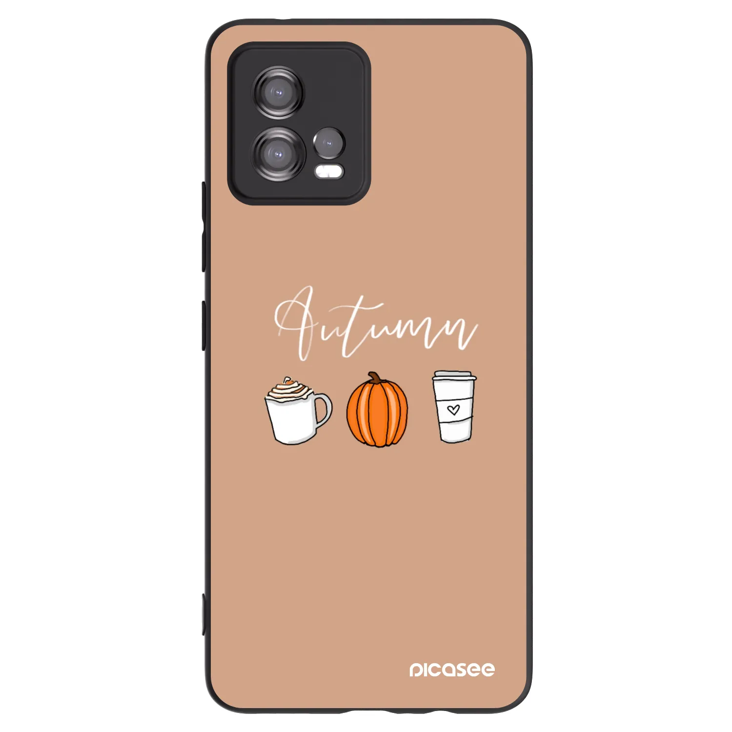 Picasee silikonový černý obal pro Motorola Moto G72 - Autumn