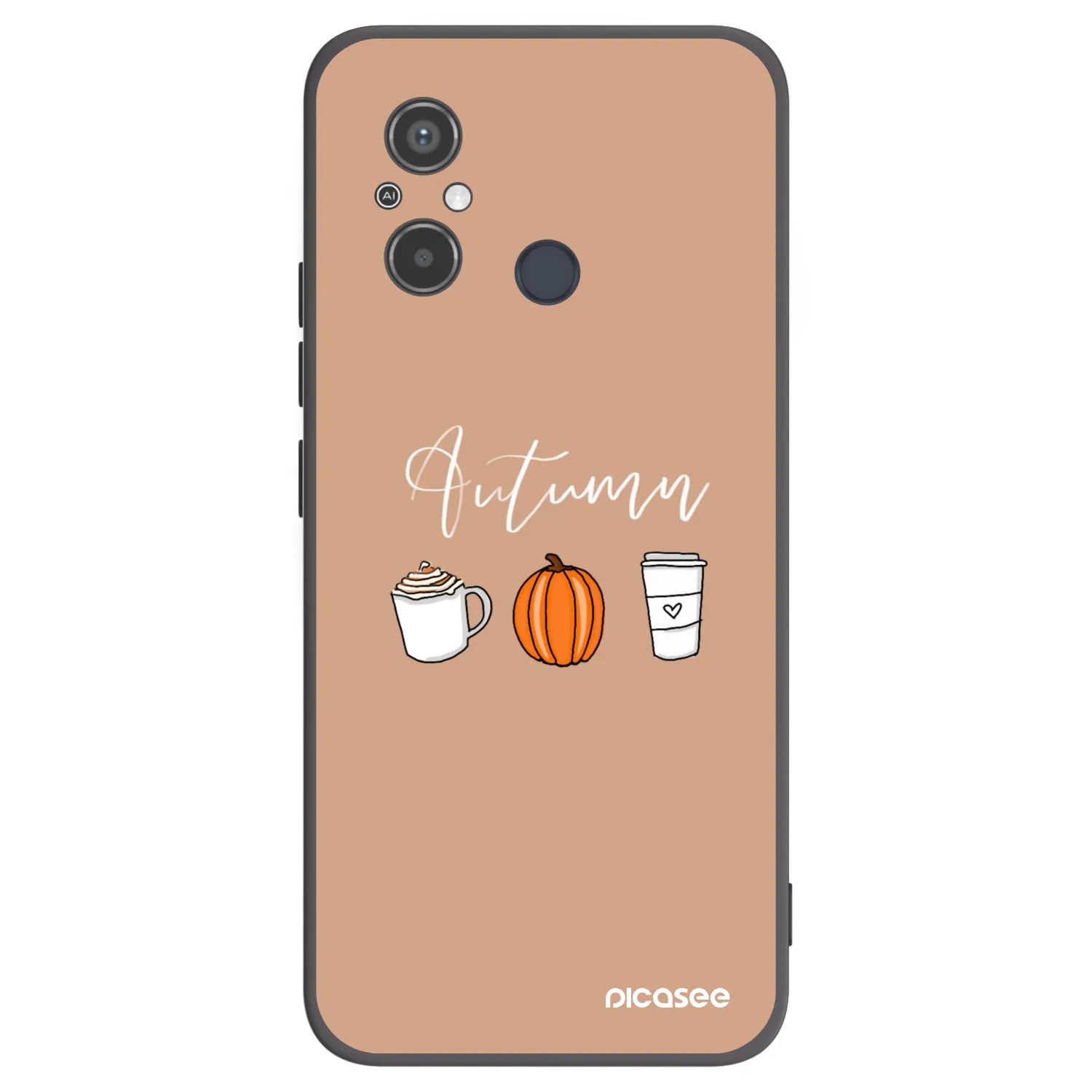 Picasee silikonový černý obal pro Xiaomi Redmi 12C - Autumn