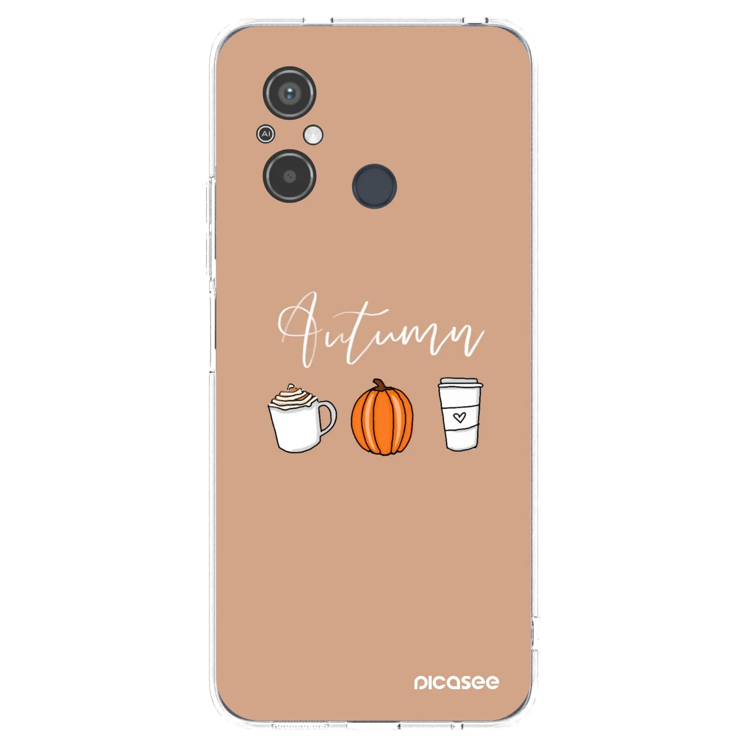 Picasee silikonový průhledný obal pro Xiaomi Redmi 12C - Autumn