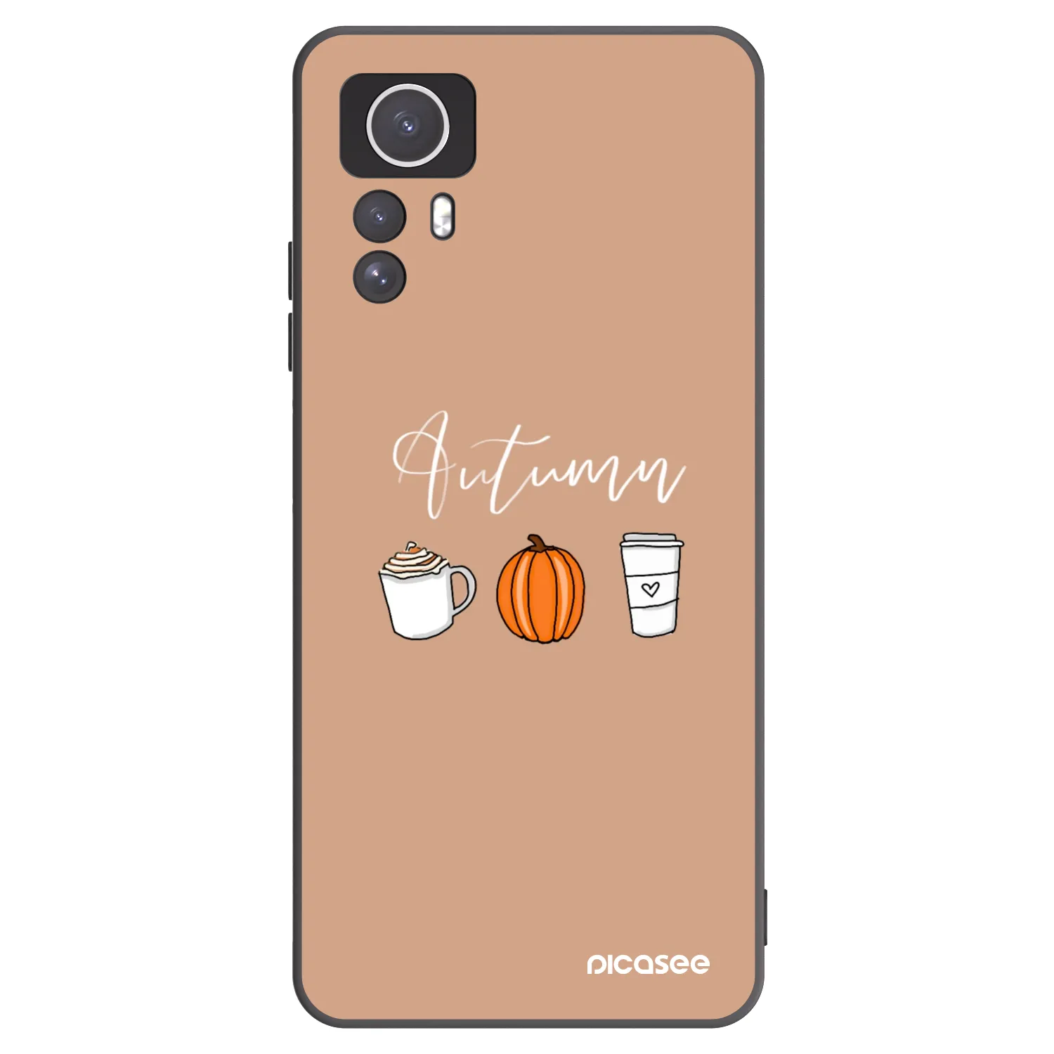 Picasee silikonový černý obal pro Xiaomi Redmi Note 12S - Autumn