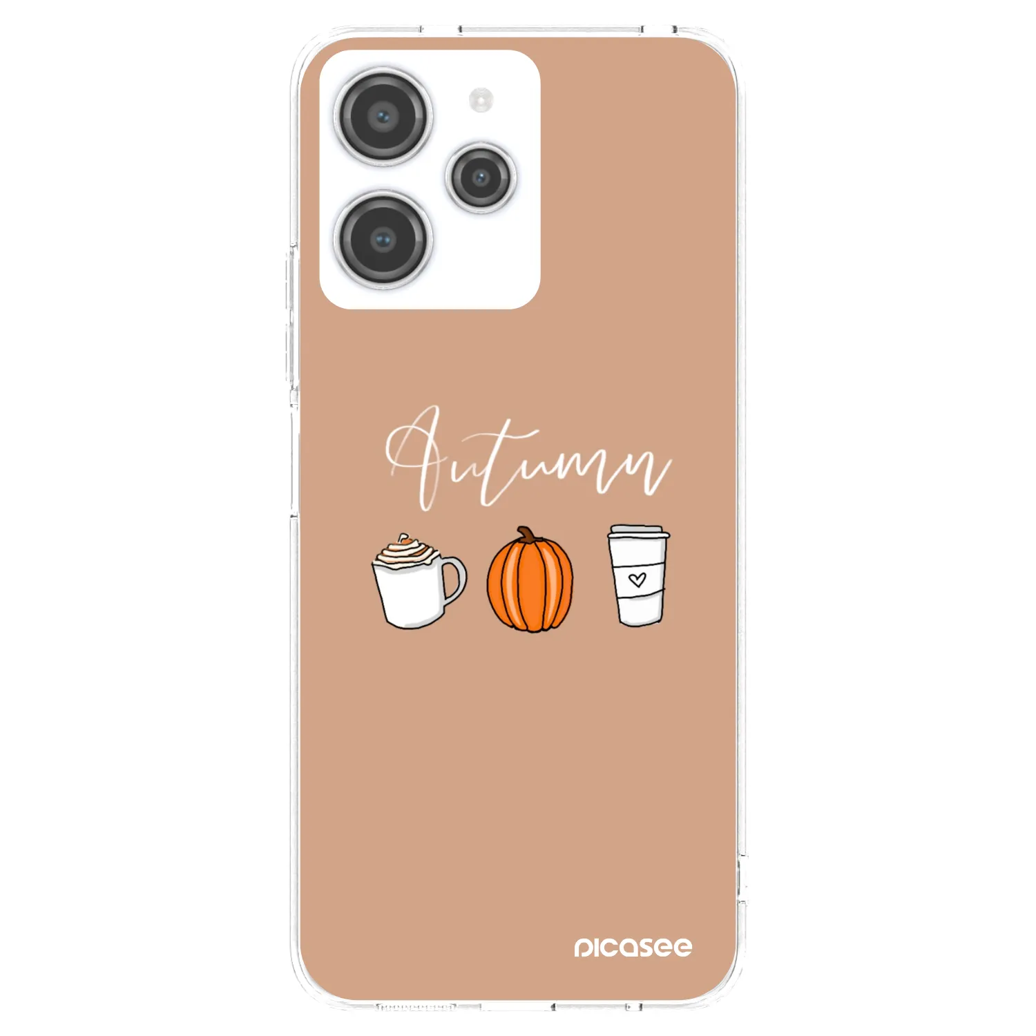 Picasee silikonový průhledný obal pro Xiaomi Redmi 12 4G - Autumn
