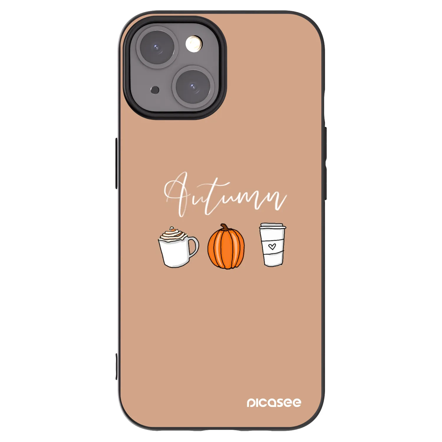 Picasee silikonový černý obal pro Apple iPhone 15 - Autumn