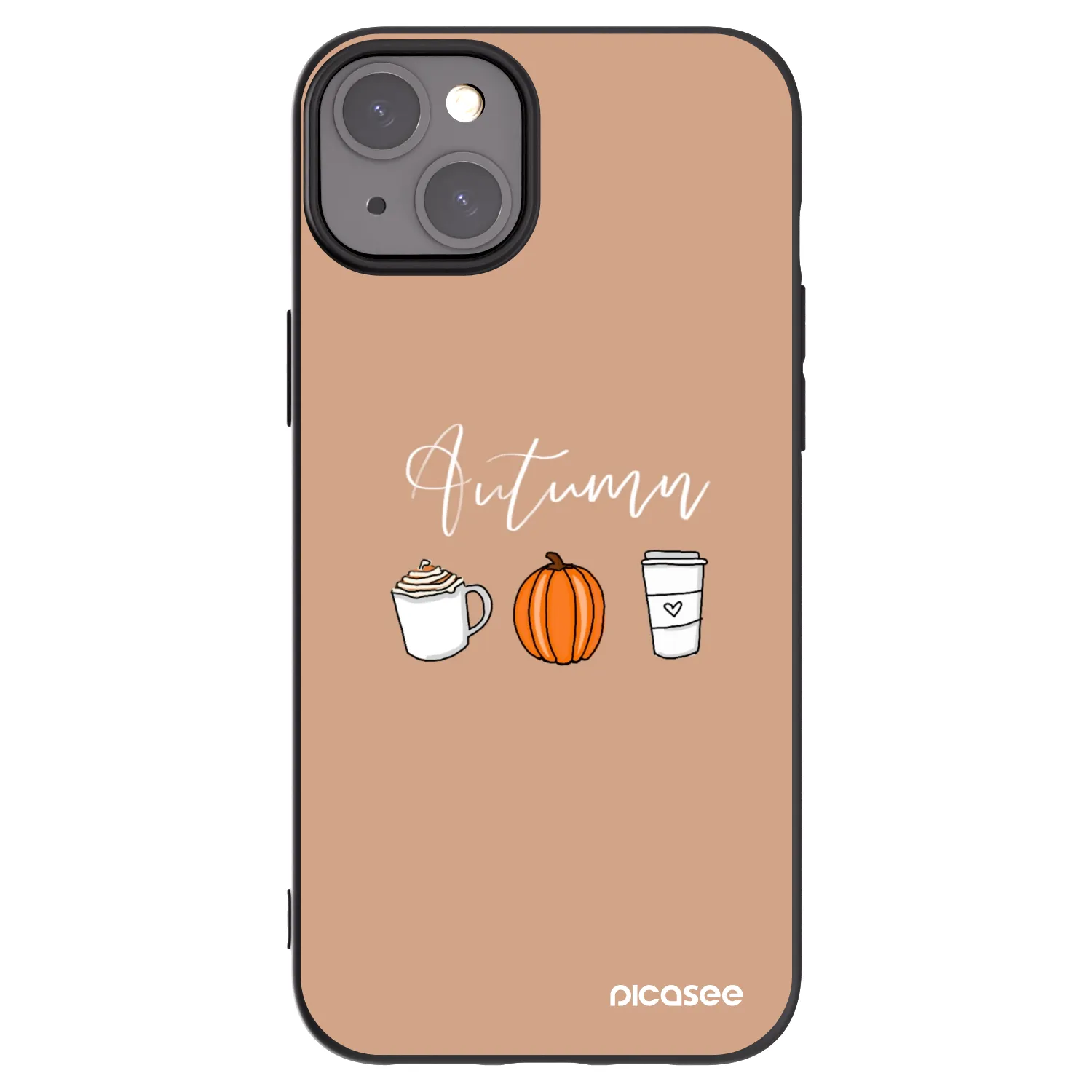 Picasee silikonový černý obal pro Apple iPhone 15 Plus - Autumn