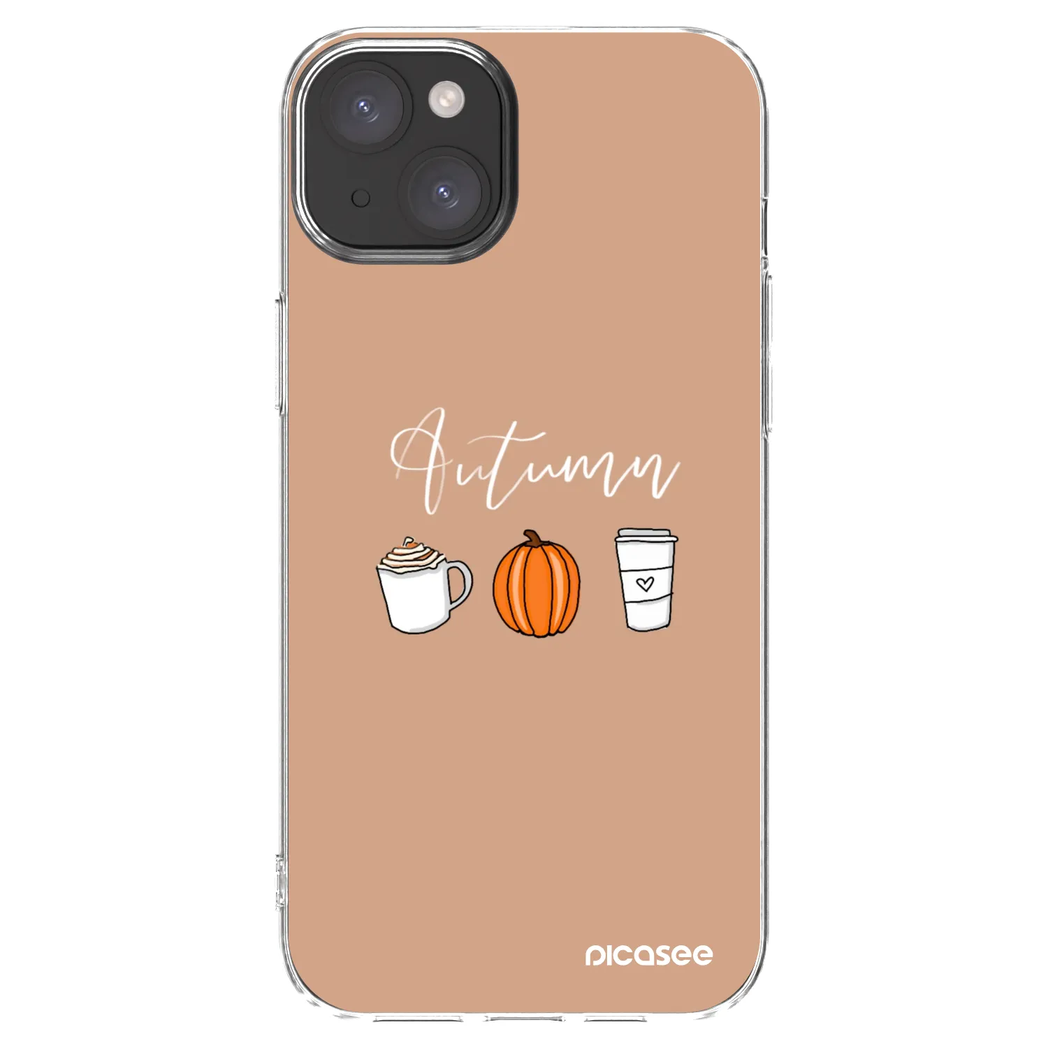 Picasee silikonový průhledný obal pro Apple iPhone 15 Plus - Autumn