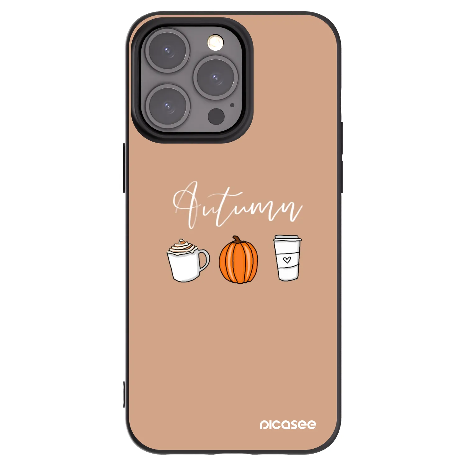 Picasee silikonový černý obal pro Apple iPhone 15 Pro Max - Autumn