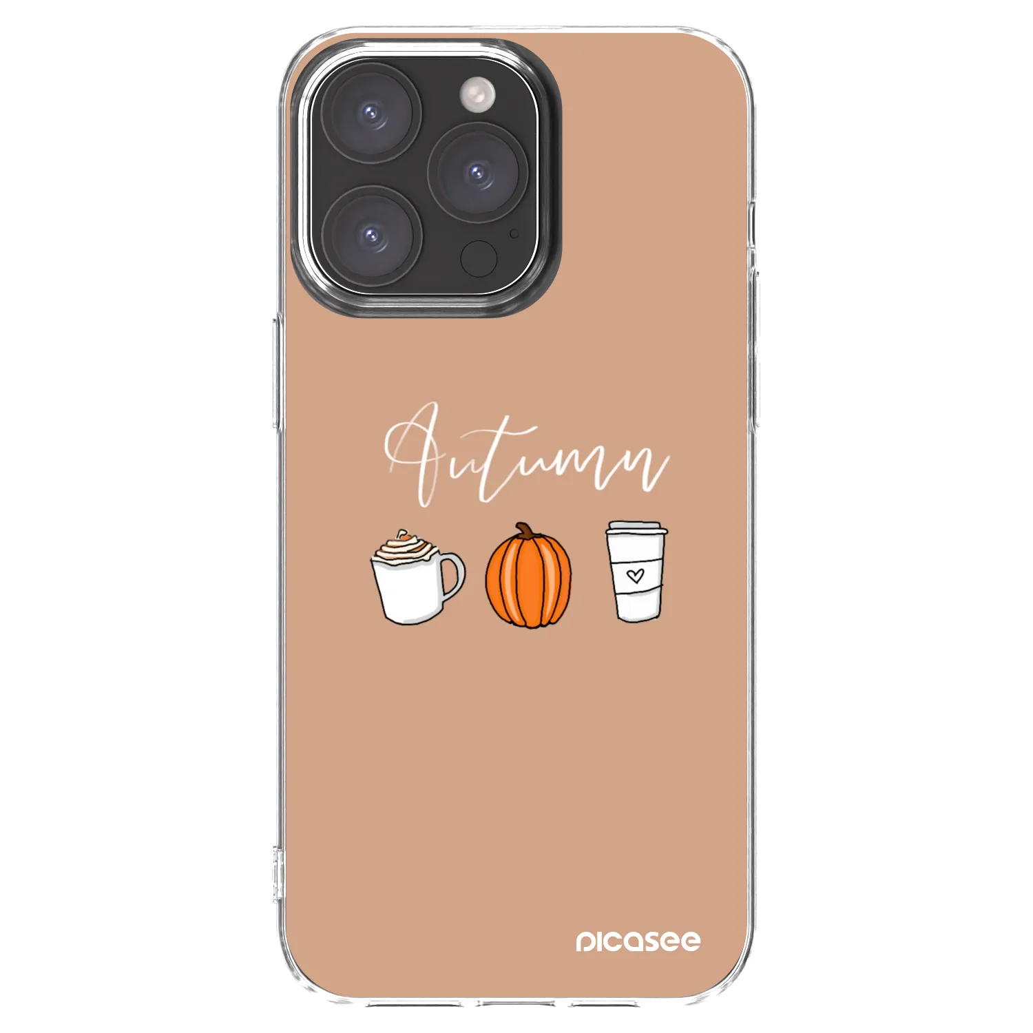 Picasee silikonový průhledný obal pro Apple iPhone 15 Pro Max - Autumn