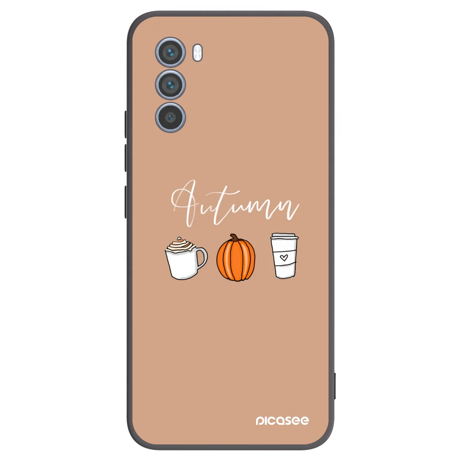 Picasee silikonový černý obal pro Motorola Moto G62 - Autumn