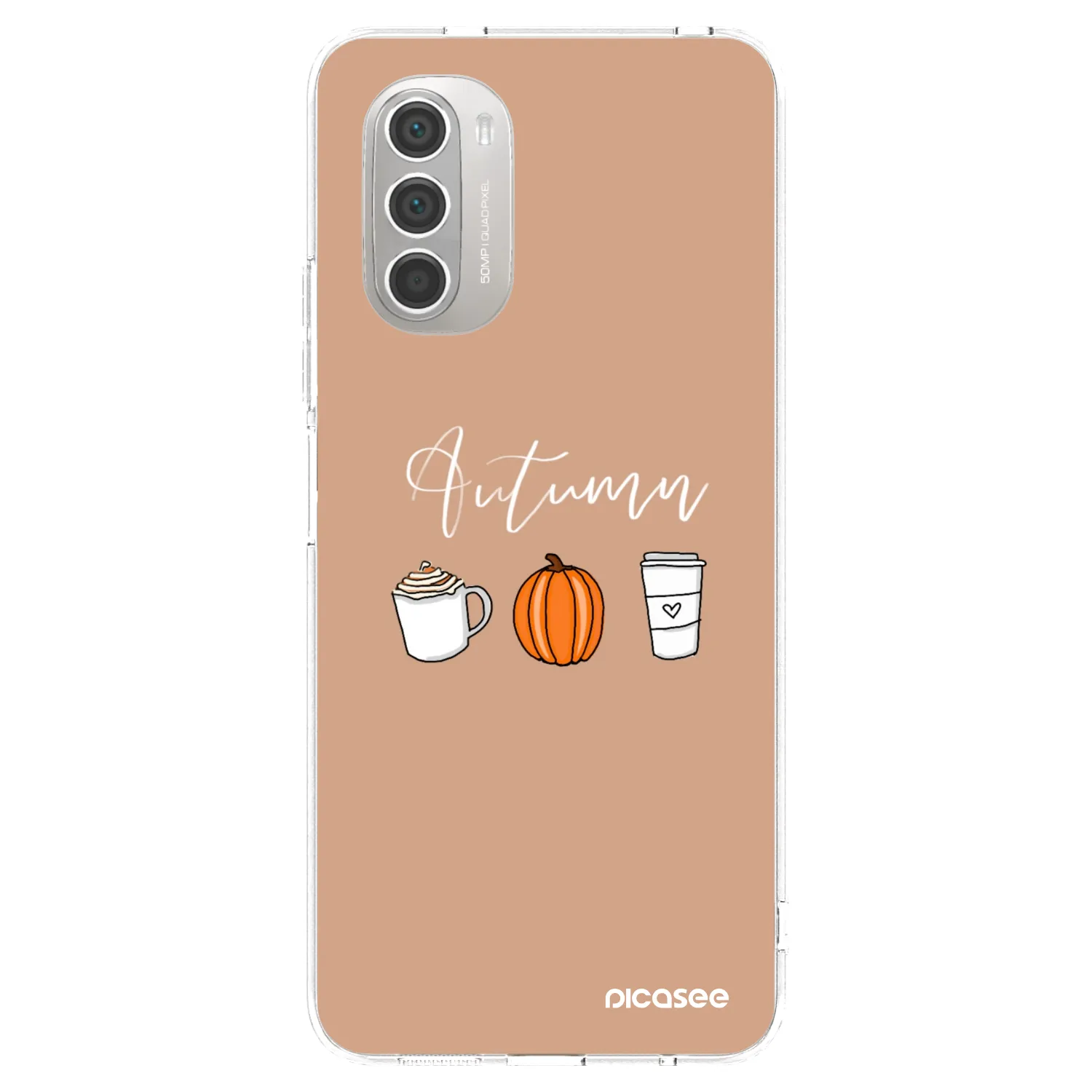 Picasee silikonový průhledný obal pro Motorola Moto G51 - Autumn