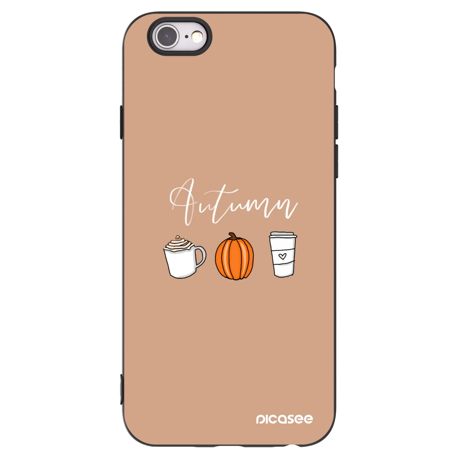 Picasee silikonový černý obal pro Apple iPhone 6/6S - Autumn