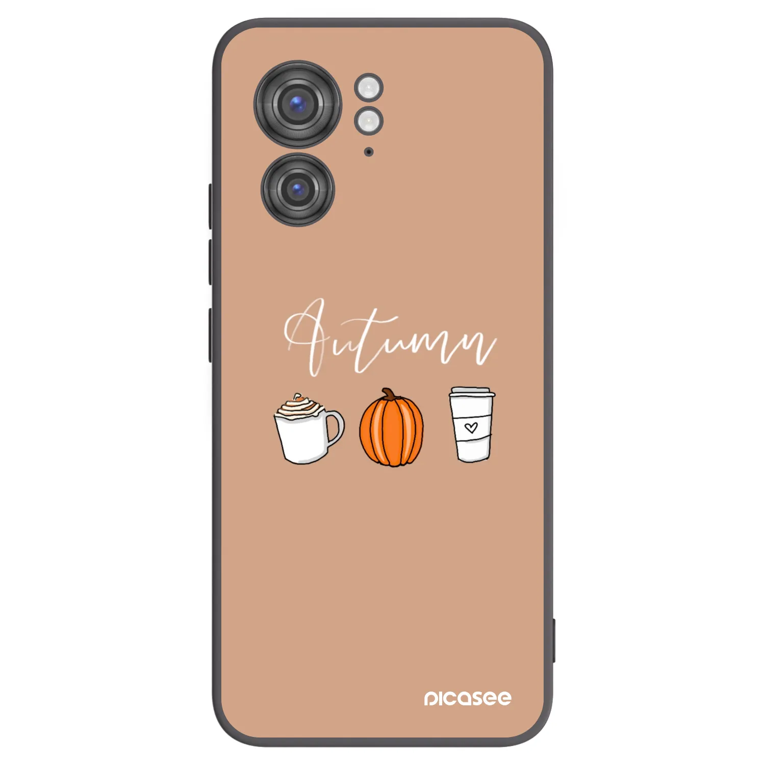 Picasee silikonový černý obal pro Motorola Edge 40 - Autumn