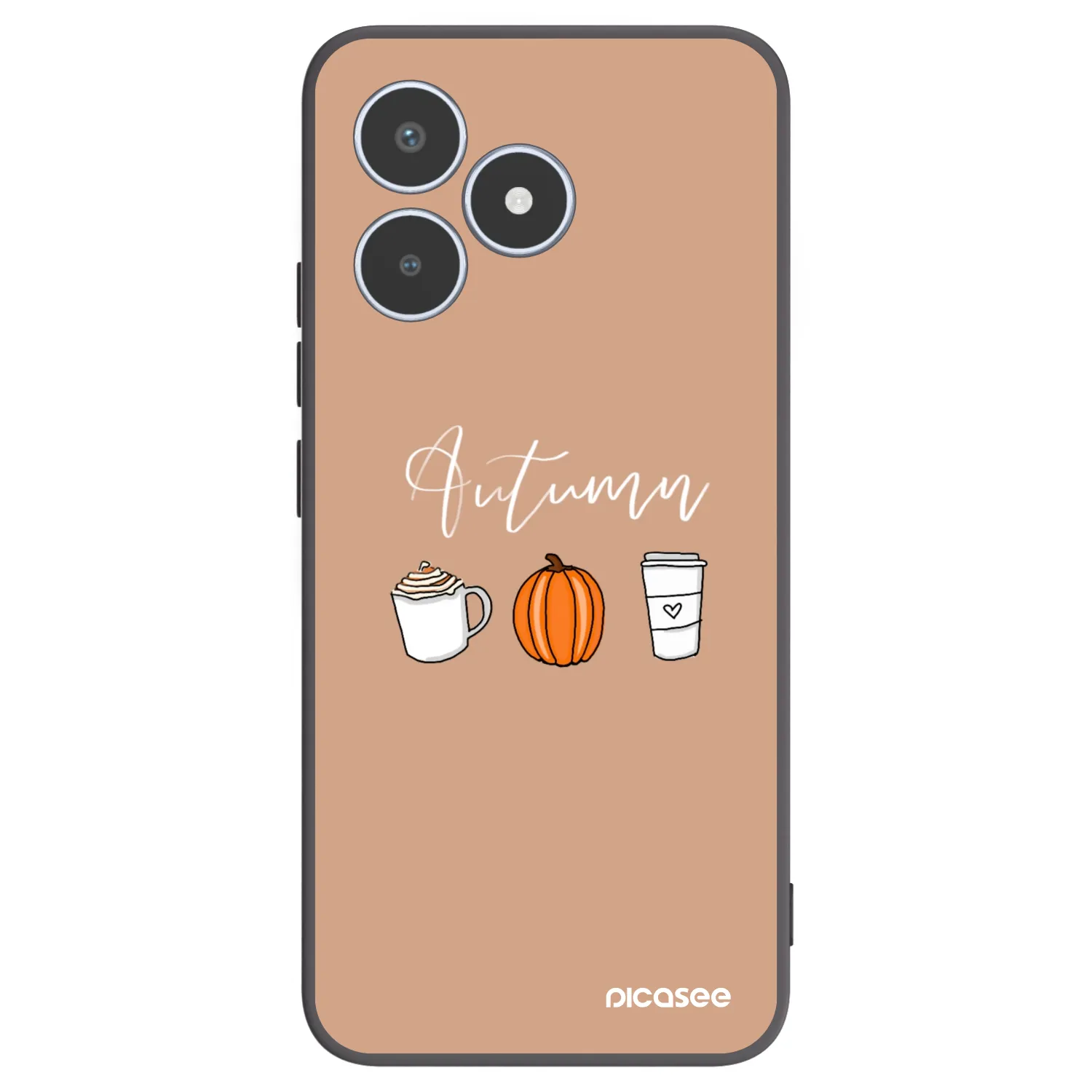Picasee silikonový černý obal pro Realme C53 - Autumn