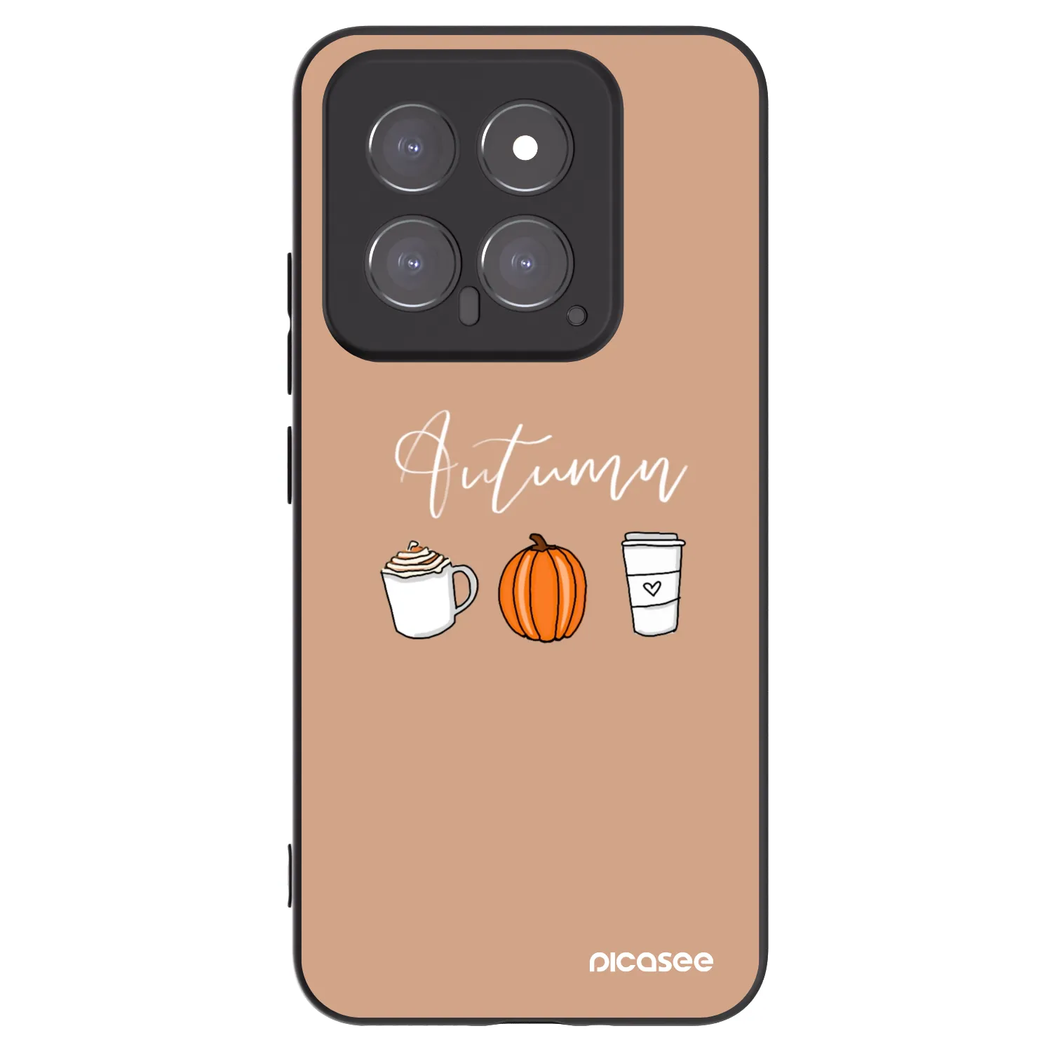 Picasee silikonový černý obal pro Xiaomi 14 - Autumn
