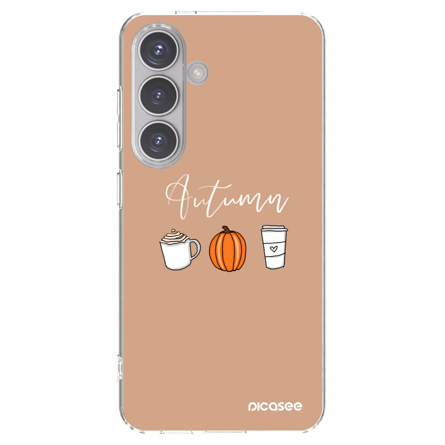 Picasee silikonový průhledný obal pro Samsung Galaxy S24 S921B 5G - Autumn