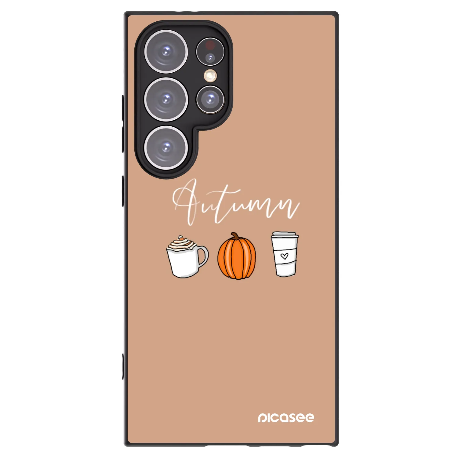 Picasee silikonový černý obal pro Samsung Galaxy S24 Ultra S928B 5G - Autumn
