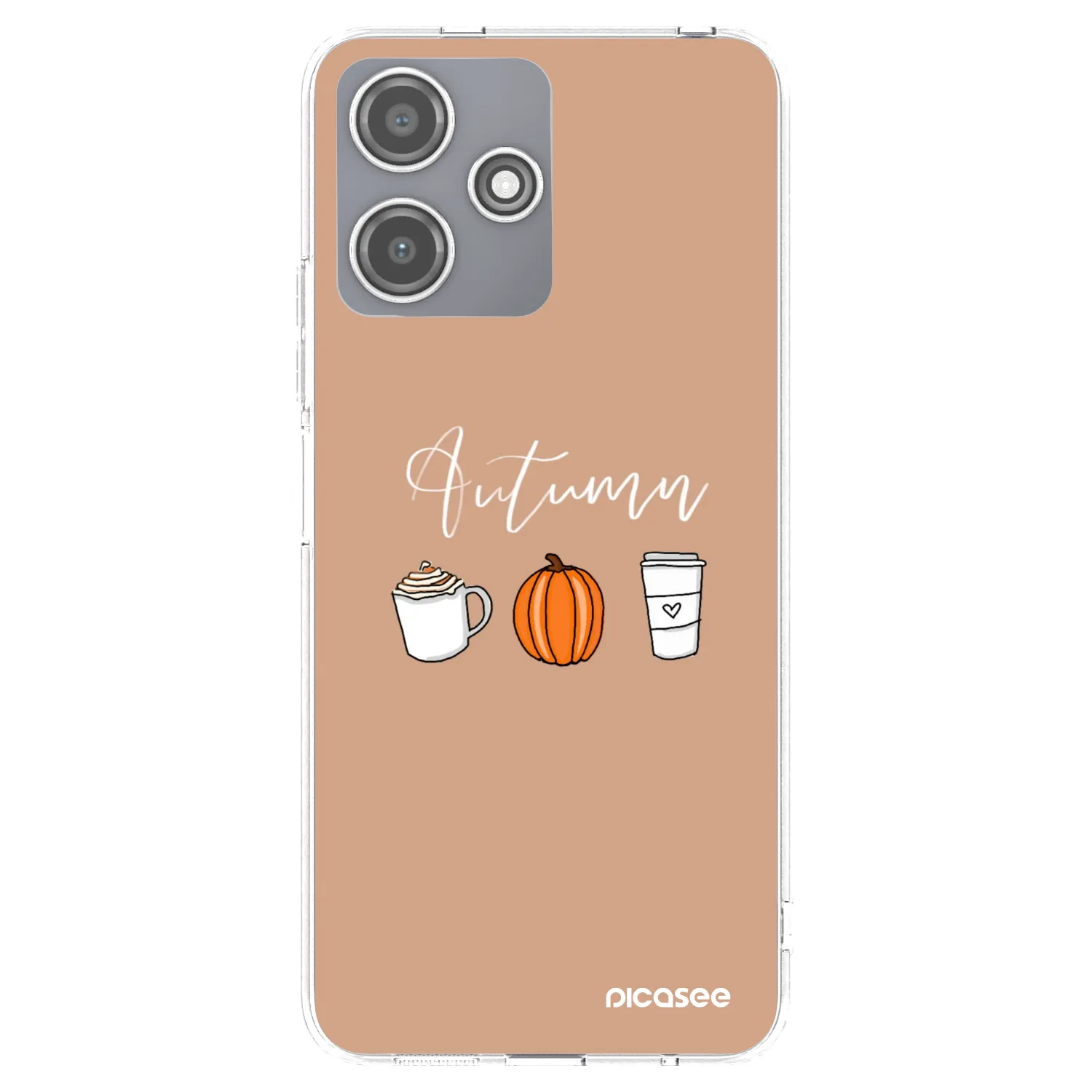 Picasee silikonový průhledný obal pro Xiaomi Redmi 12 5G - Autumn