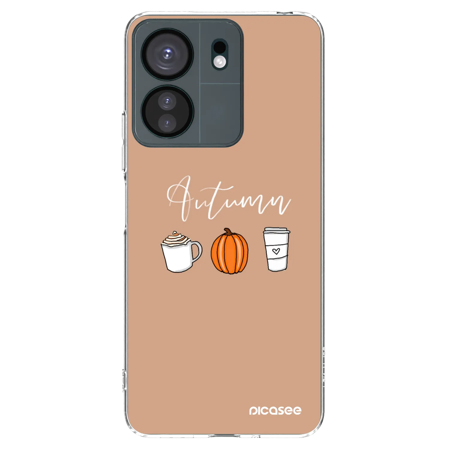 Picasee silikonový průhledný obal pro Xiaomi Redmi 13C 4G - Autumn