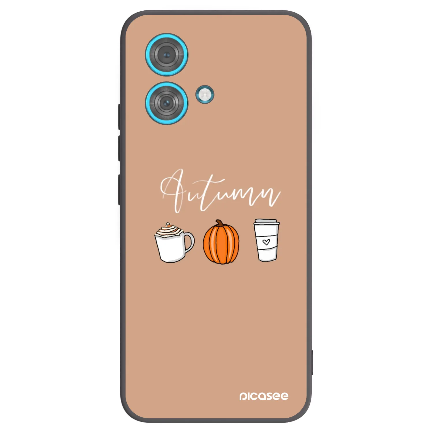 Picasee silikonový černý obal pro Motorola Edge 40 Neo - Autumn