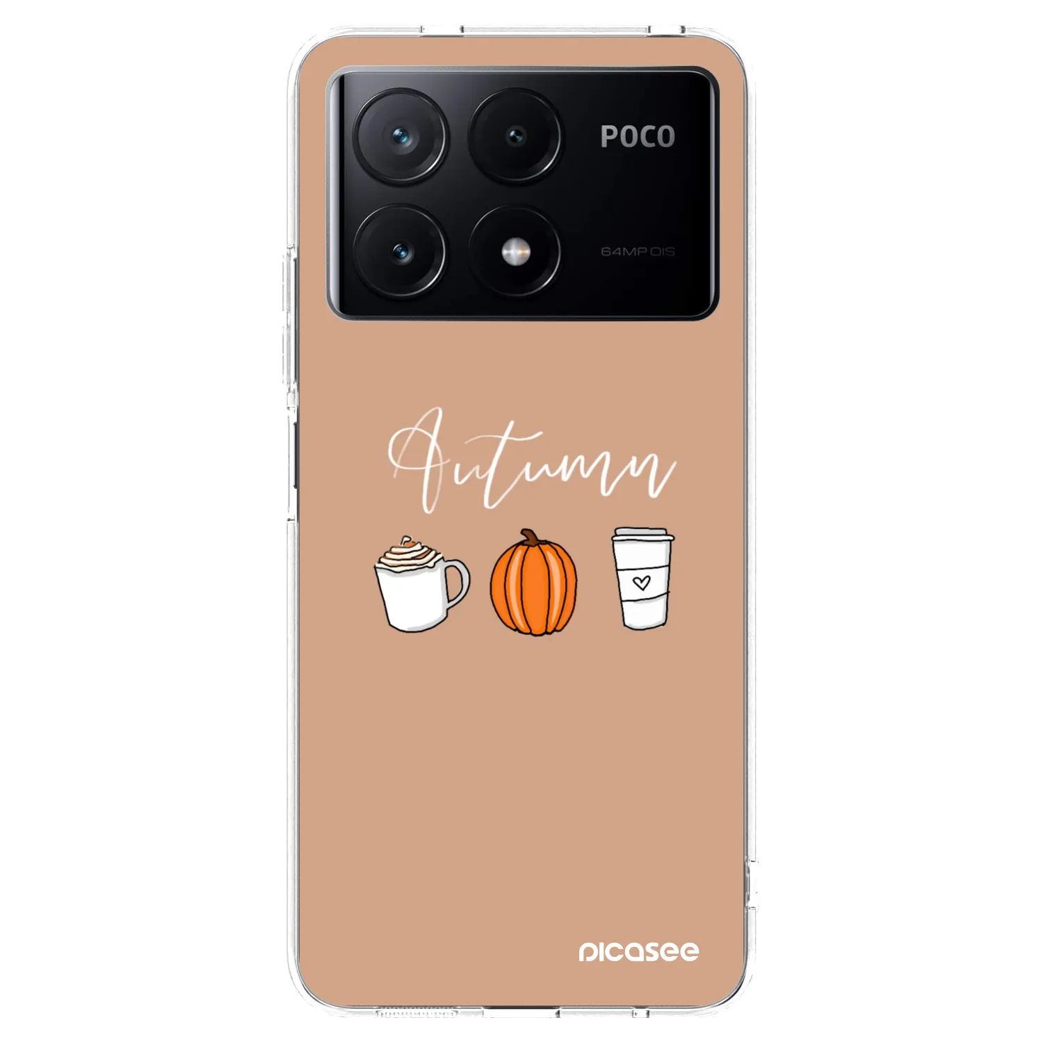 Picasee silikonový průhledný obal pro Xiaomi Poco X6 Pro - Autumn