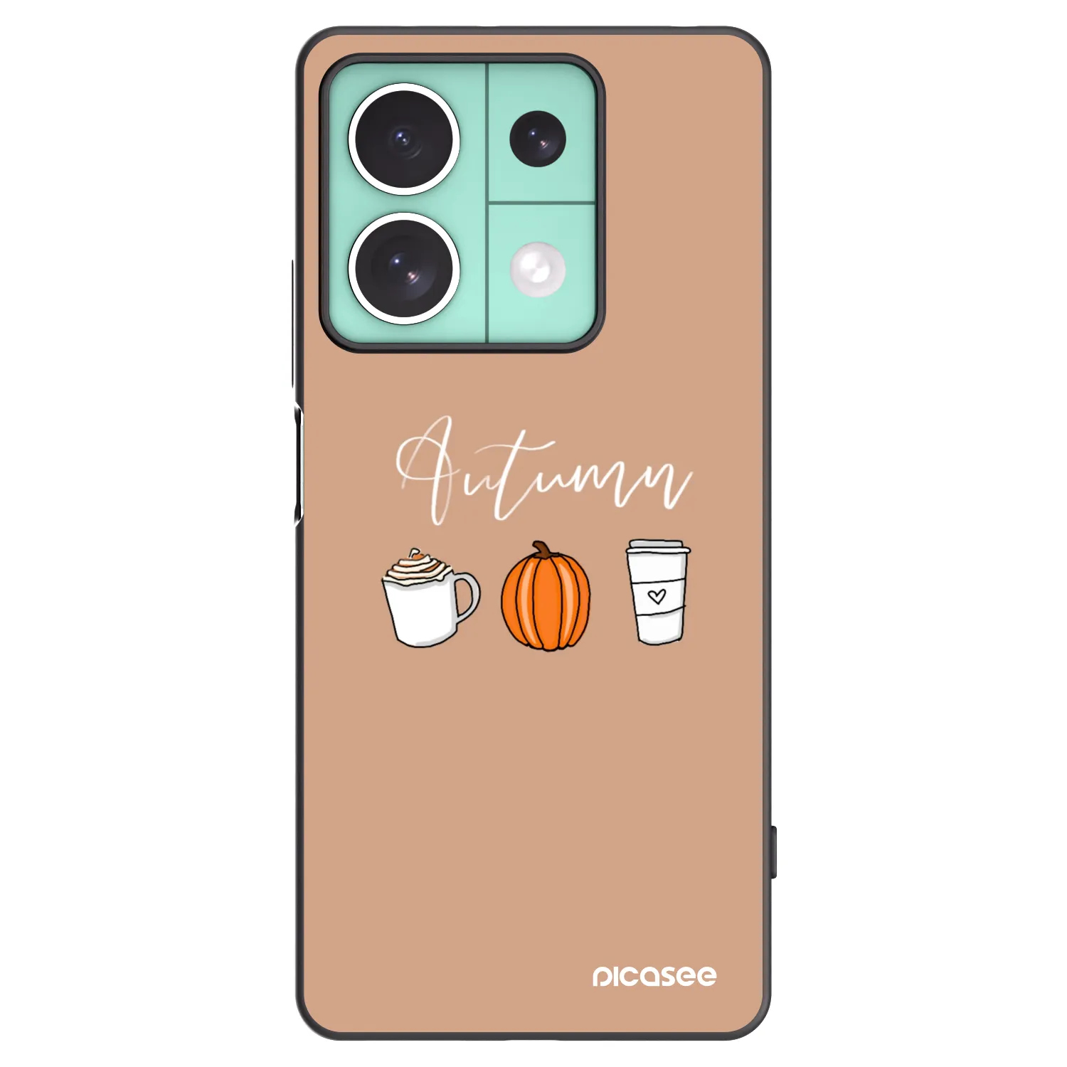 Picasee silikonový černý obal pro Xiaomi Redmi Note 13 5G - Autumn