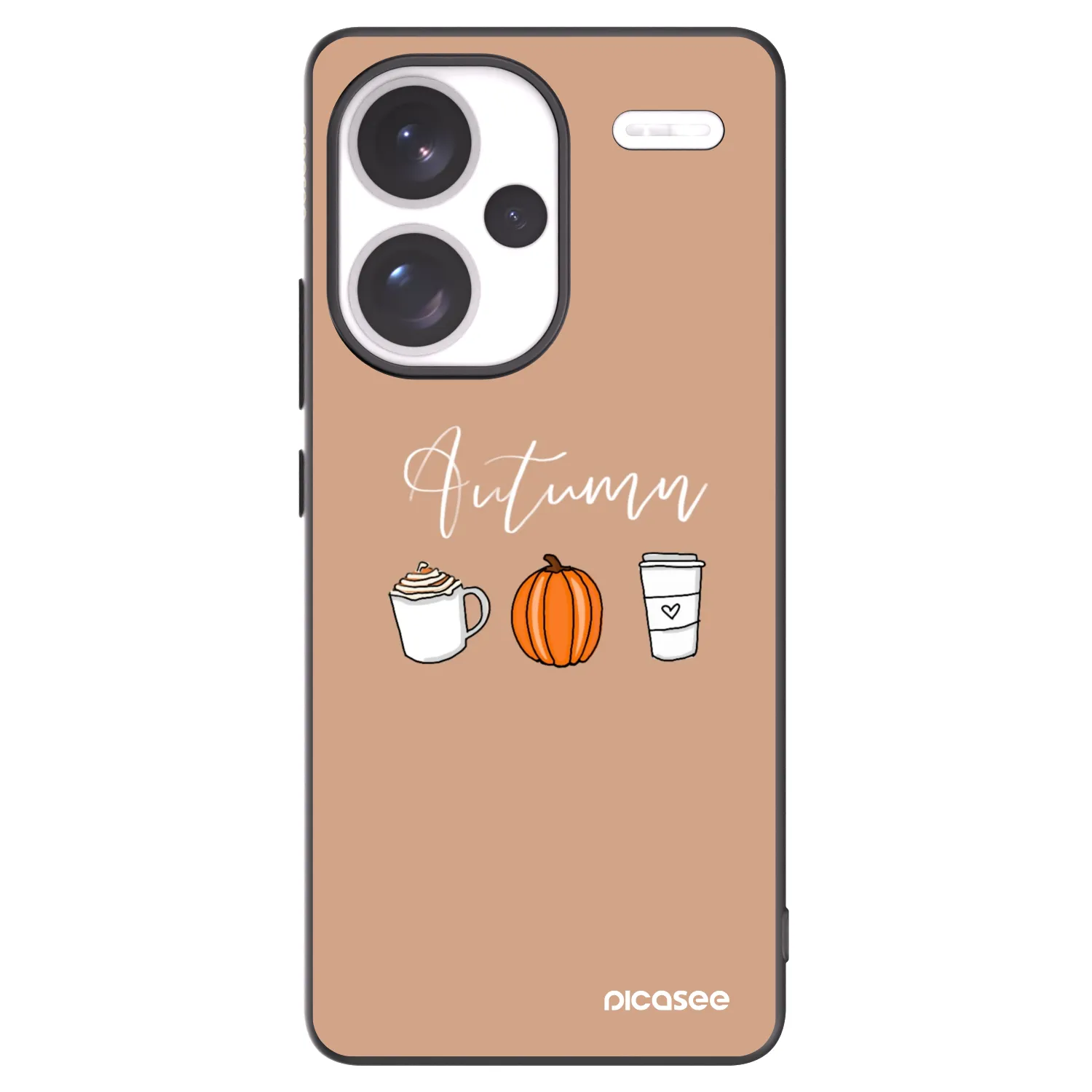 Picasee silikonový černý obal pro Xiaomi Redmi Note 13 Pro+ 5G - Autumn
