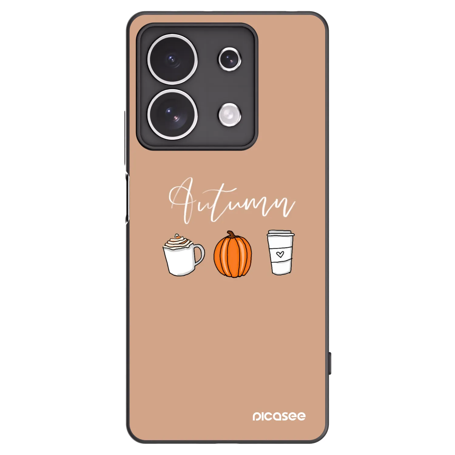 Picasee silikonový černý obal pro Xiaomi Redmi Note 13 4G - Autumn
