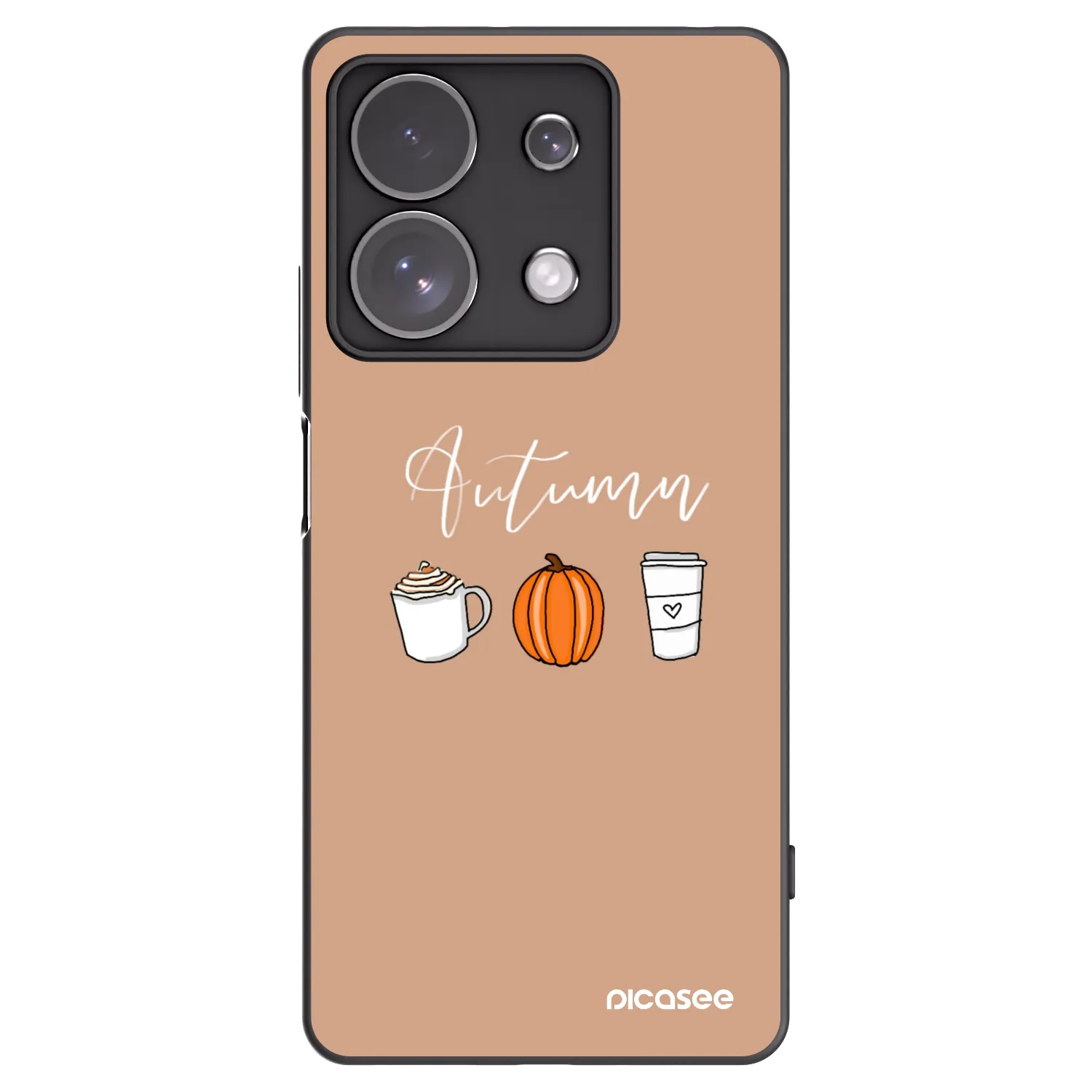 Picasee silikonový černý obal pro Xiaomi Redmi Note 13 Pro 4G - Autumn