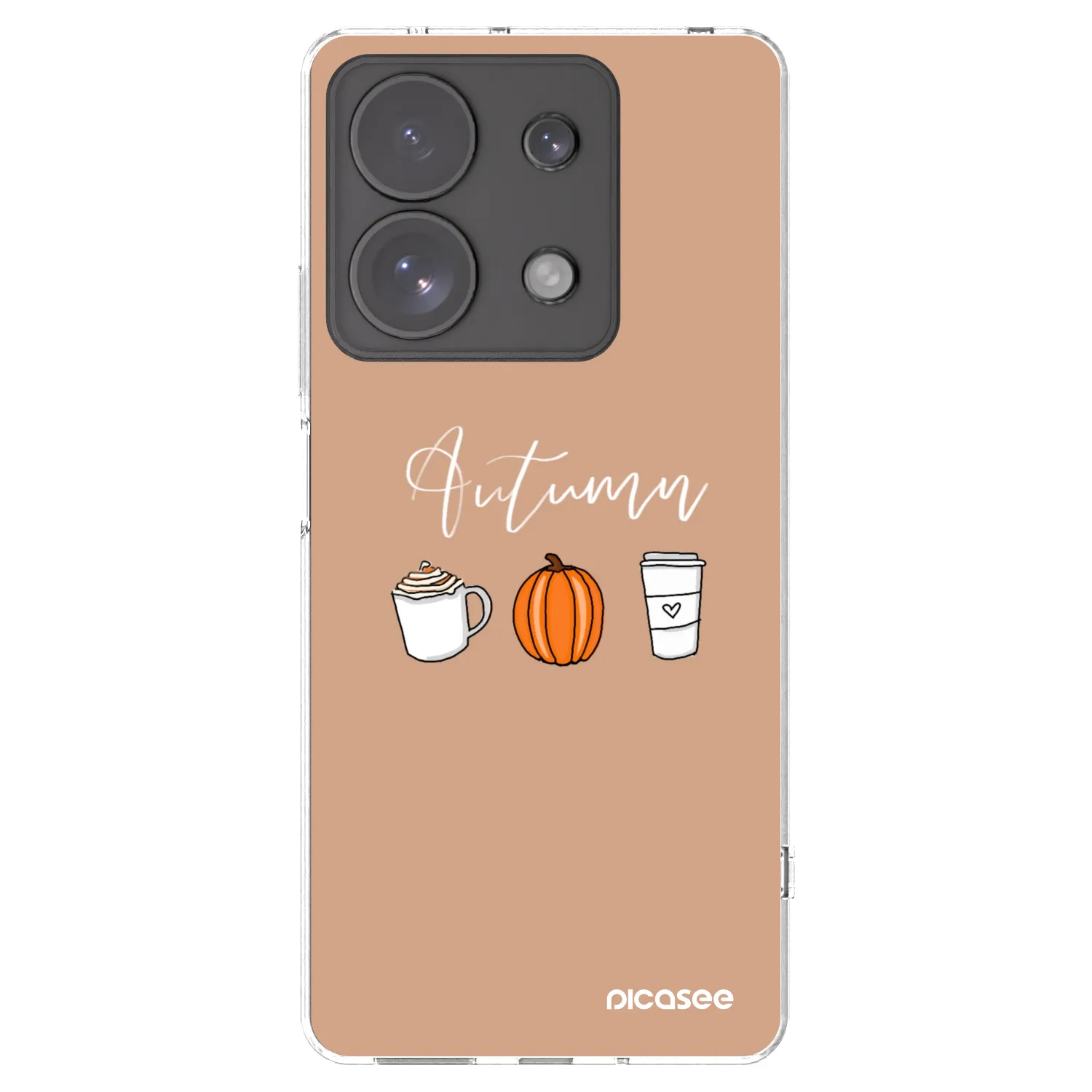Picasee silikonový průhledný obal pro Xiaomi Redmi Note 13 Pro 4G - Autumn
