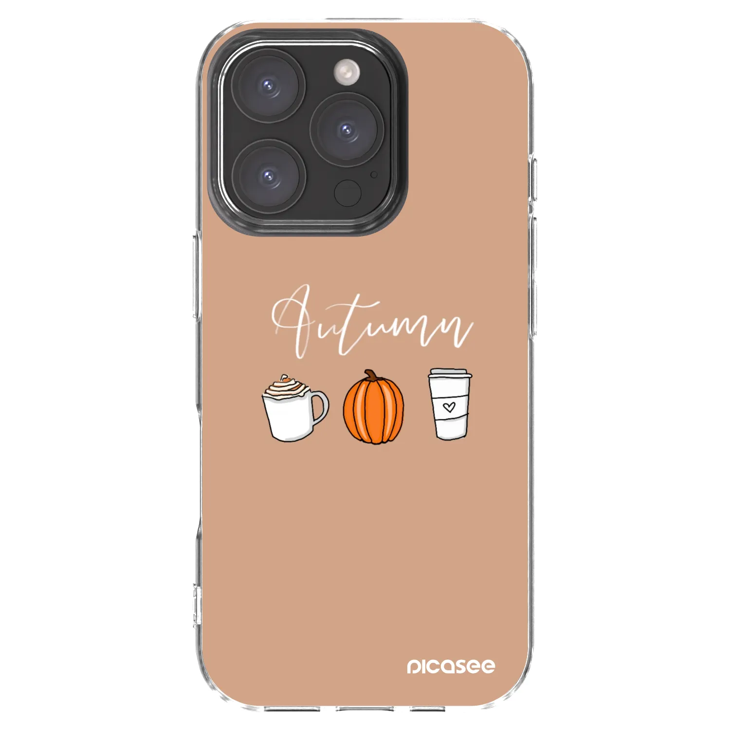 Picasee silikonový průhledný obal pro Apple iPhone 16 Pro - Autumn