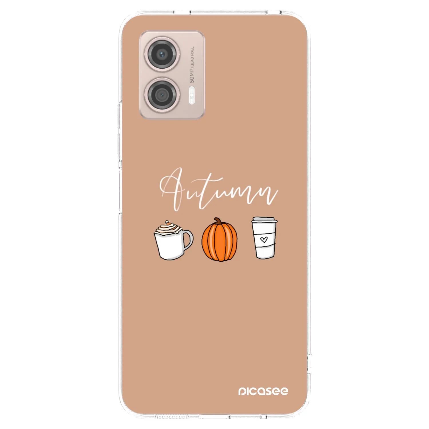 Picasee silikonový průhledný obal pro Motorola Moto G53 5G - Autumn