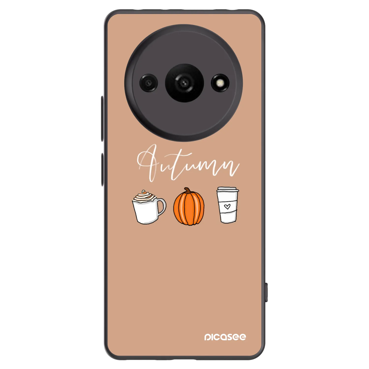 Picasee silikonový černý obal pro Xiaomi Redmi A3 - Autumn