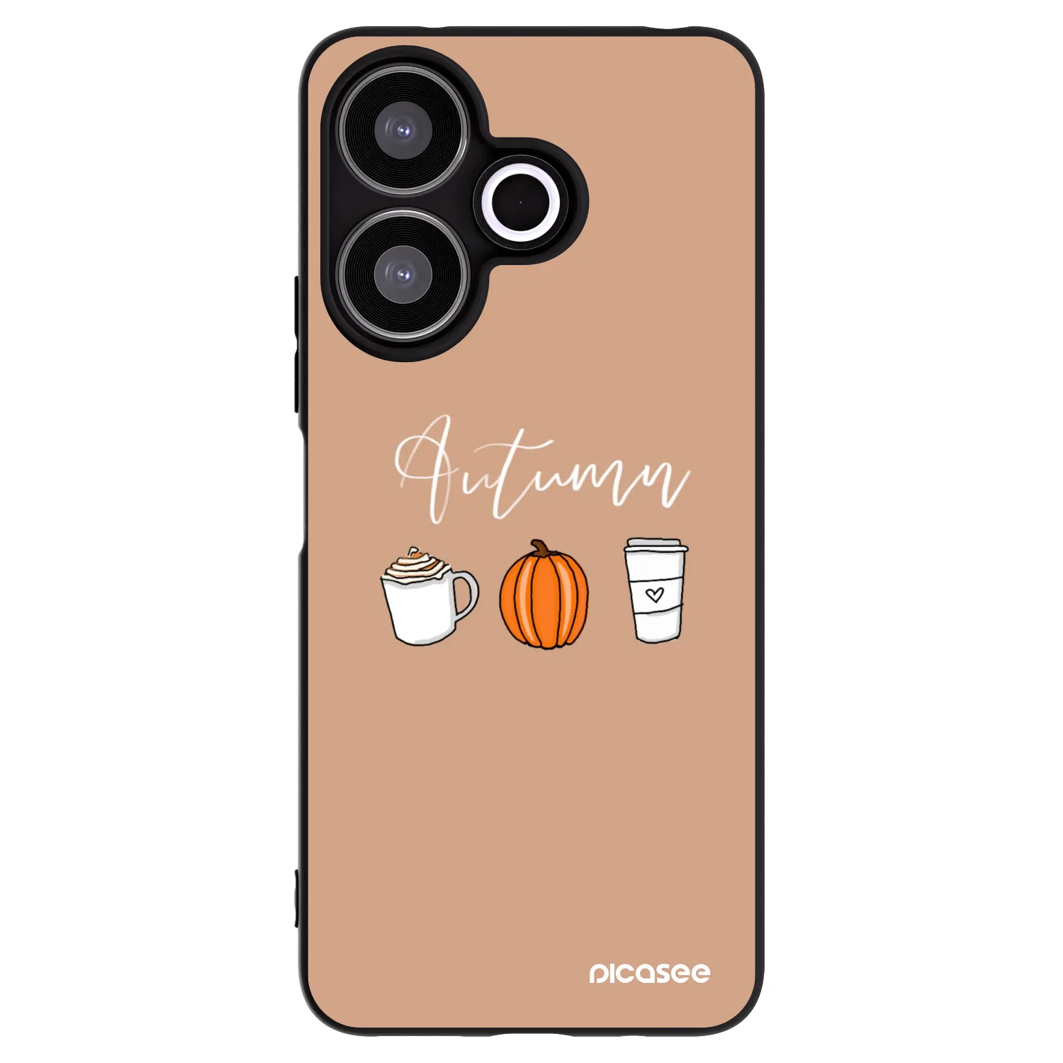 Picasee silikonový černý obal pro Xiaomi Redmi 13 4G - Autumn