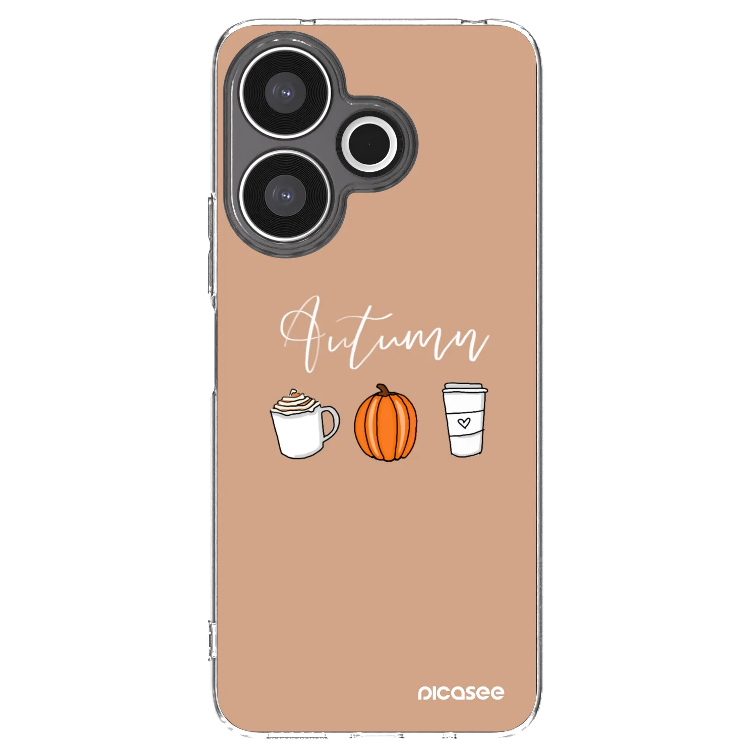 Picasee silikonový průhledný obal pro Xiaomi Redmi 13 4G - Autumn