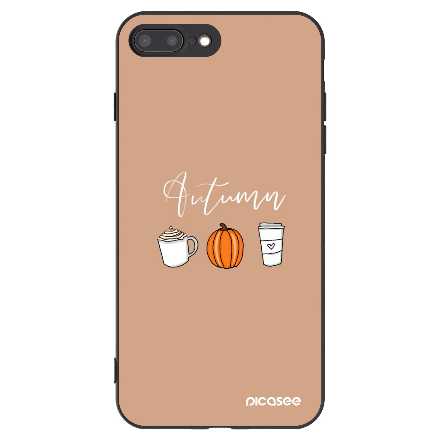 Picasee silikonový černý obal pro Apple iPhone 8 Plus - Autumn