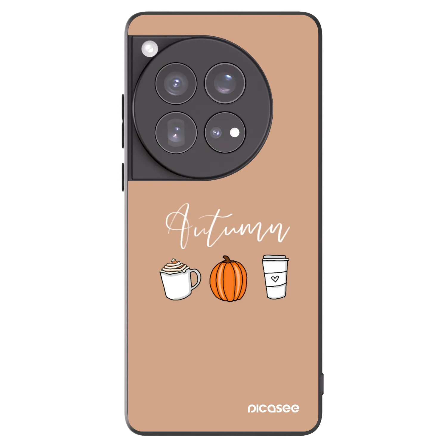 Picasee silikonový černý obal pro OnePlus 12 5G - Autumn