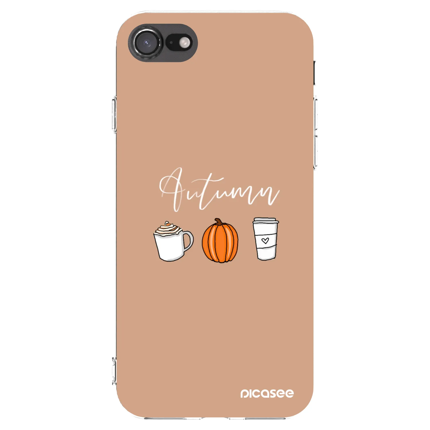 Picasee silikonový průhledný obal pro Apple iPhone 7 - Autumn