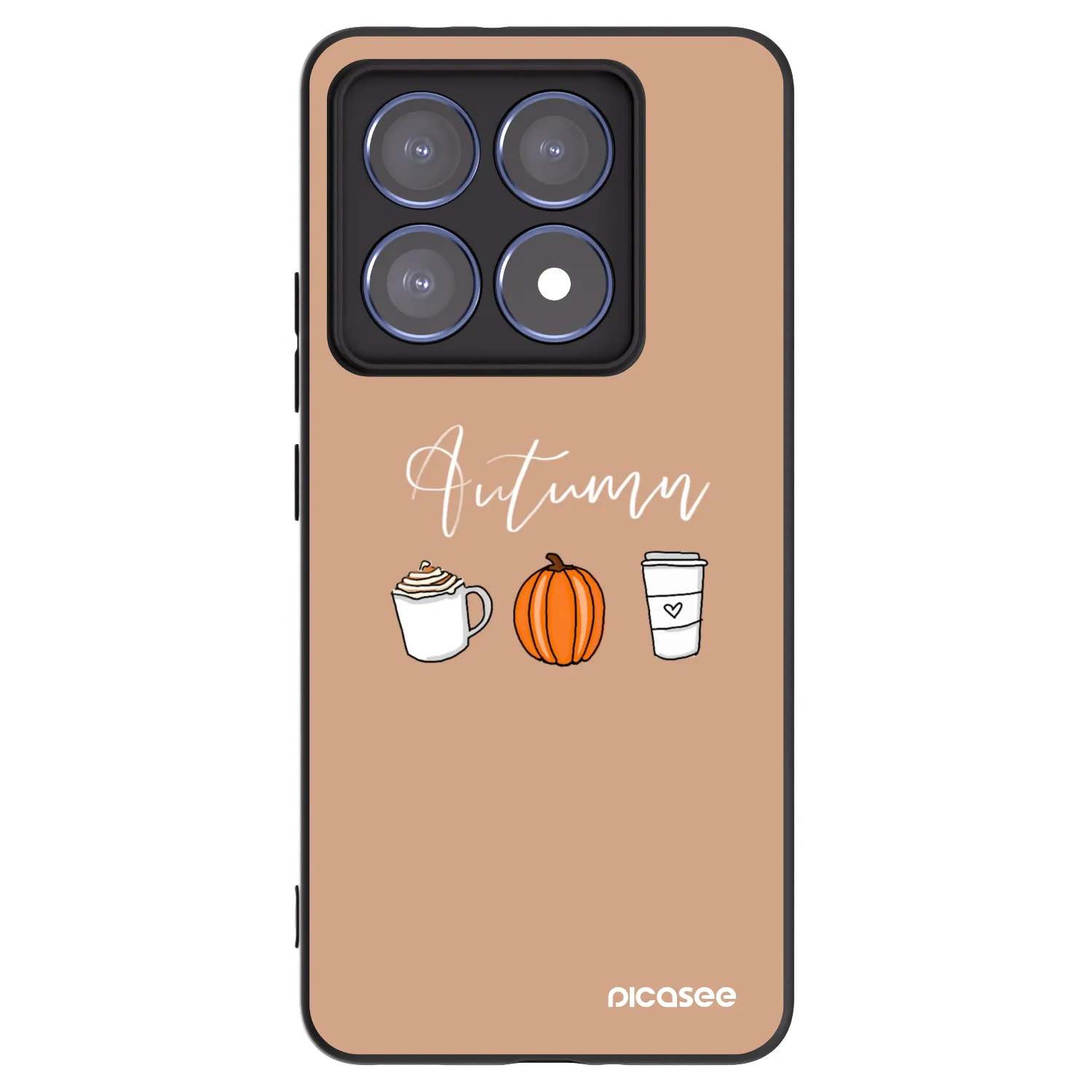 Picasee silikonový černý obal pro Xiaomi 14T Pro - Autumn