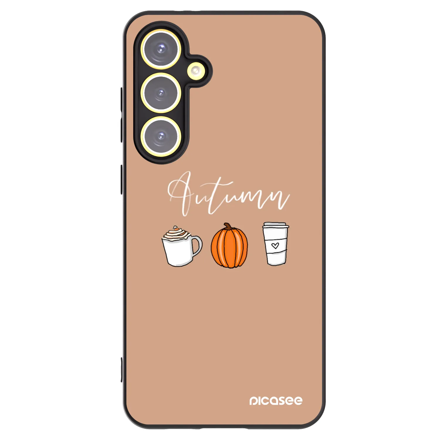 Picasee silikonový černý obal pro Samsung Galaxy S24 FE S721B - Autumn